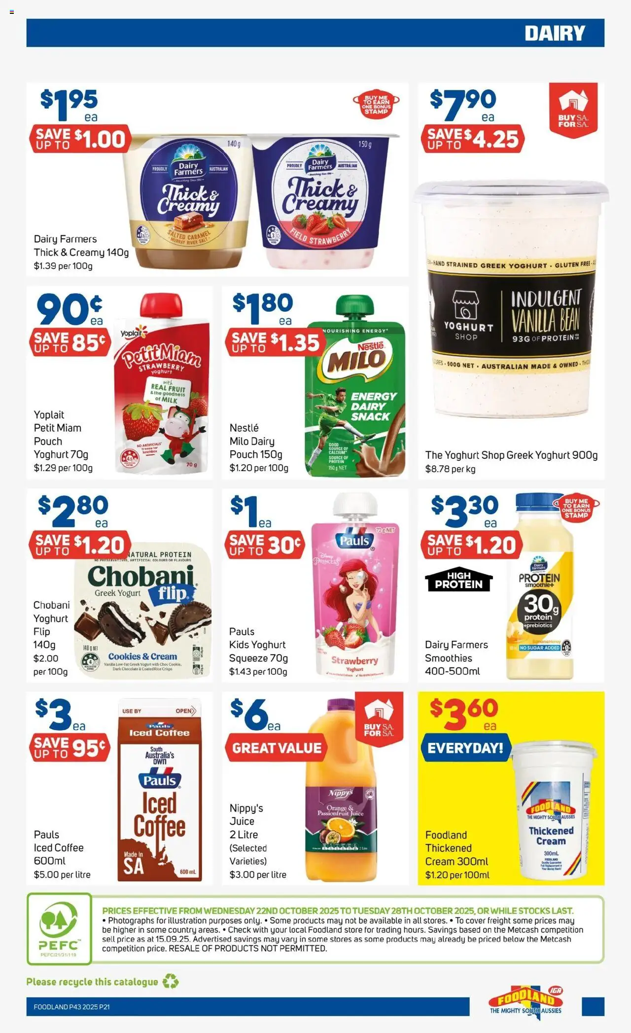 Foodland catalogue - valid from 22.10.2025 | Page: 21 | Products: Dairy, Chocolate, Rice, Salt