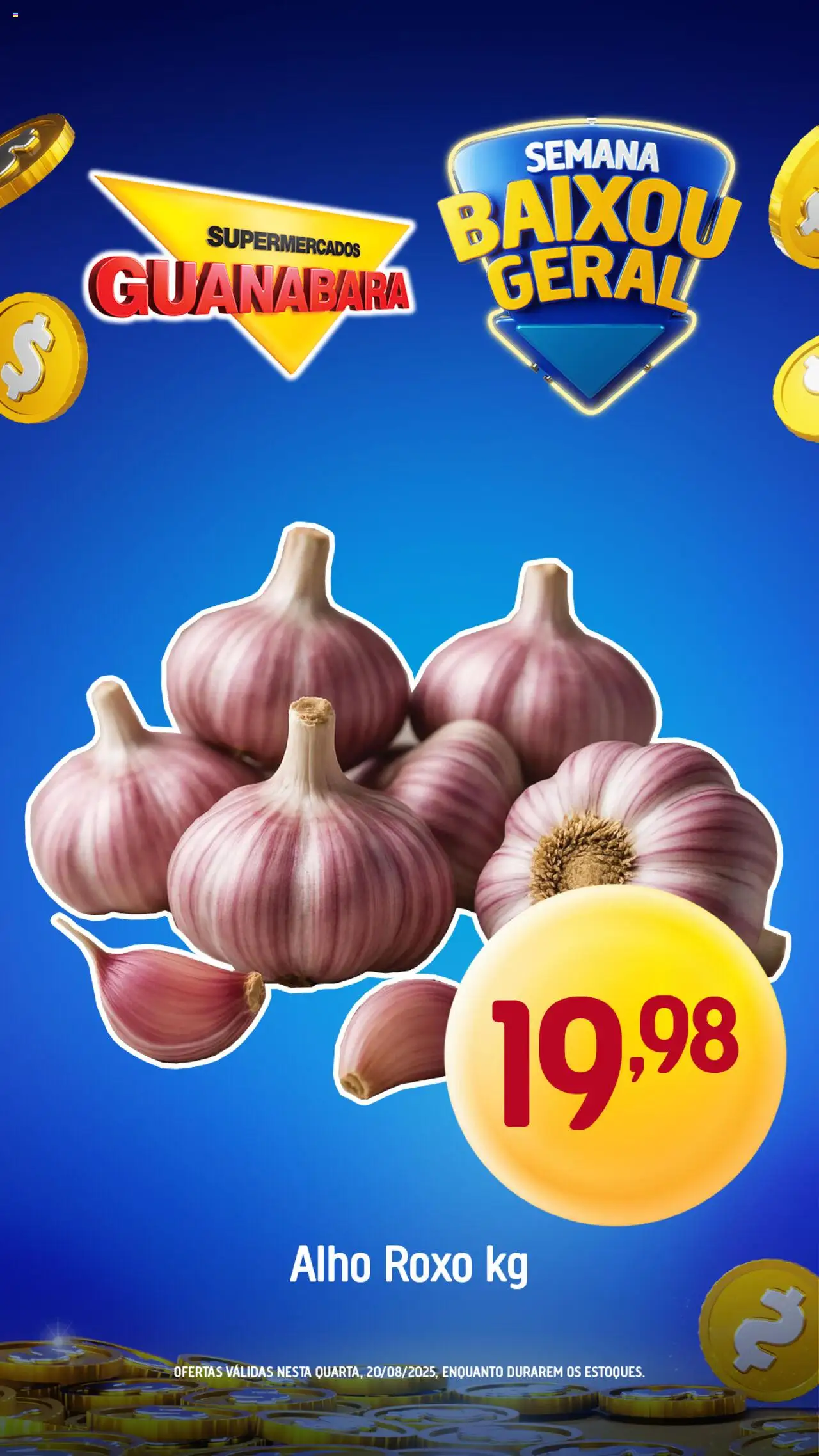 Supermercados Guanabara Folheto - válido de 20.08.2025 | Página: 3 | Produtos: Alho