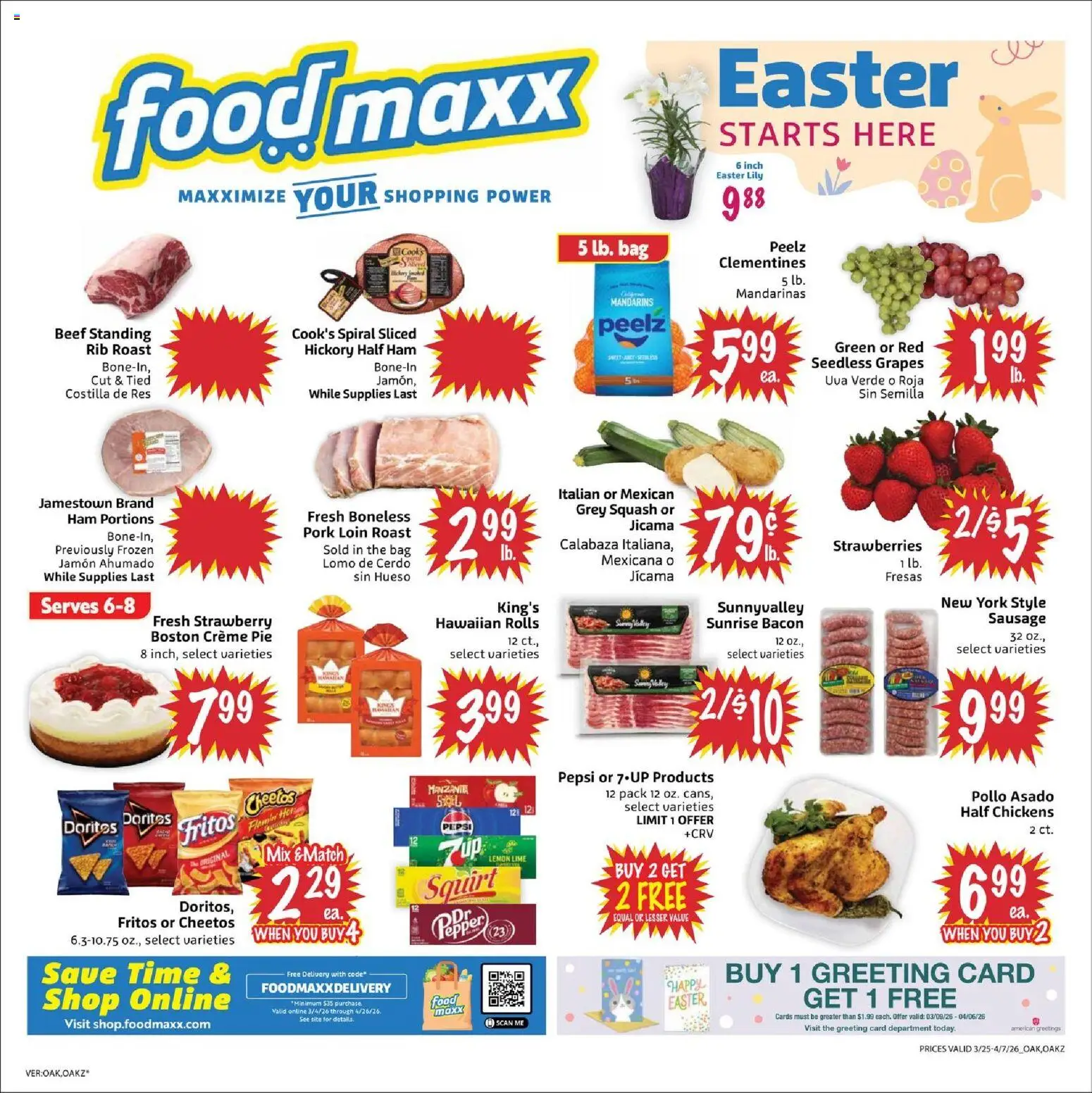 FoodMaxx Weekly Ad - valid from 25.03.2026 | Page: 1