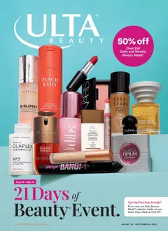 Preview of Ulta Beauty weekly ads valid from 29.08.2025