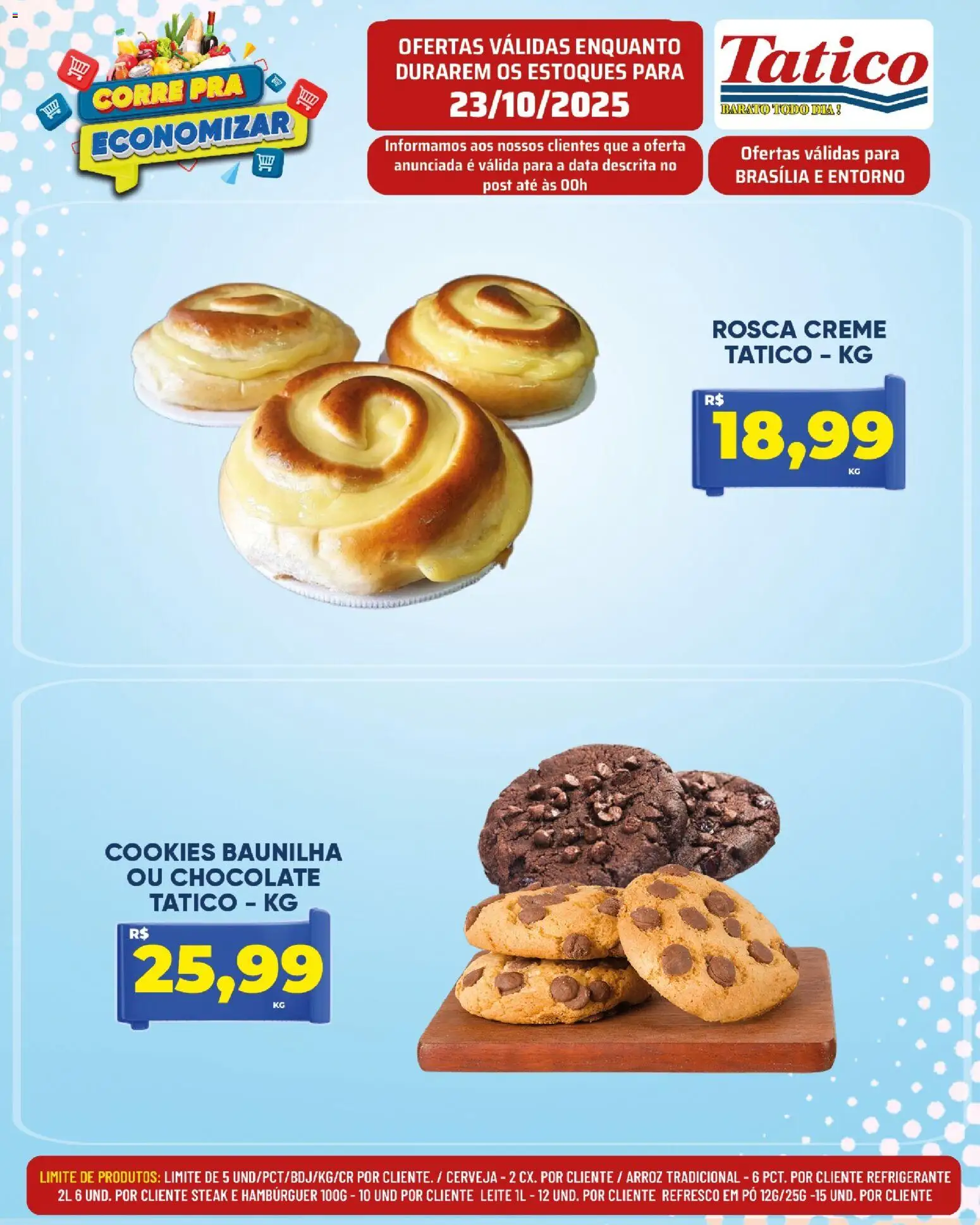Tatico Folheto - válido de 24.10.2025 | Página: 39 | Produtos: Leite, Cerveja, Arroz, Cookies