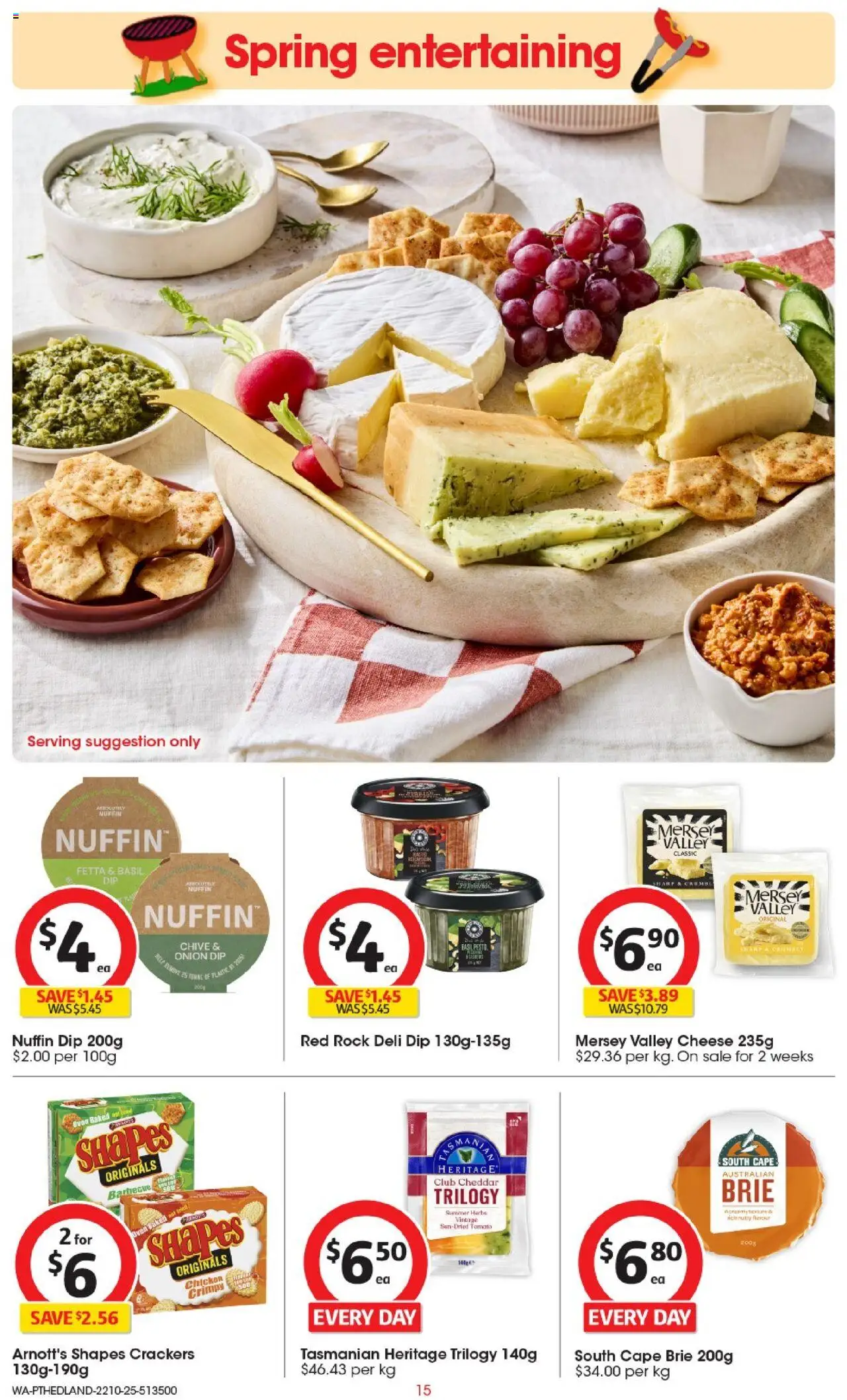 Coles catalogue - valid from 22.10.2025 | Page: 16 | Products: Crackers, Cheese, Chicken, Oven