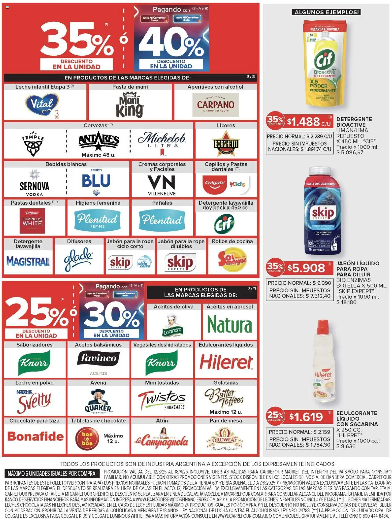 Carrefour Market catálogo │ válido desde el 12.08.2025 | Página: 8 | Productos: Jabón líquido, Avena, Detergente, Pan