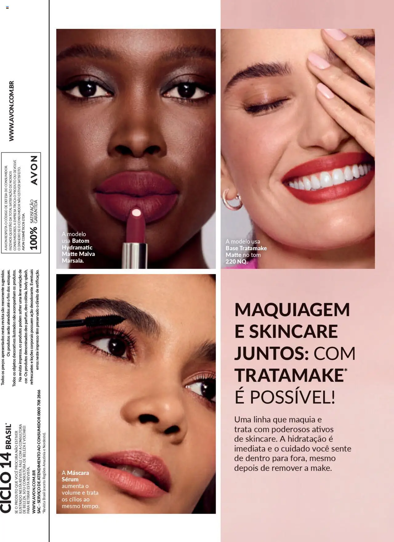 Avon Folheto - válido de 13.08.2025 | Página: 156 | Produtos: Maquiagem, Batom, Revista, Body