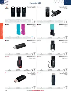 Vista previa de Office Depot catálogo 2026, nuevo folleto de la tienda, válido en México a partir del 12.01.2026 | Página: 176 | Productos: Usb