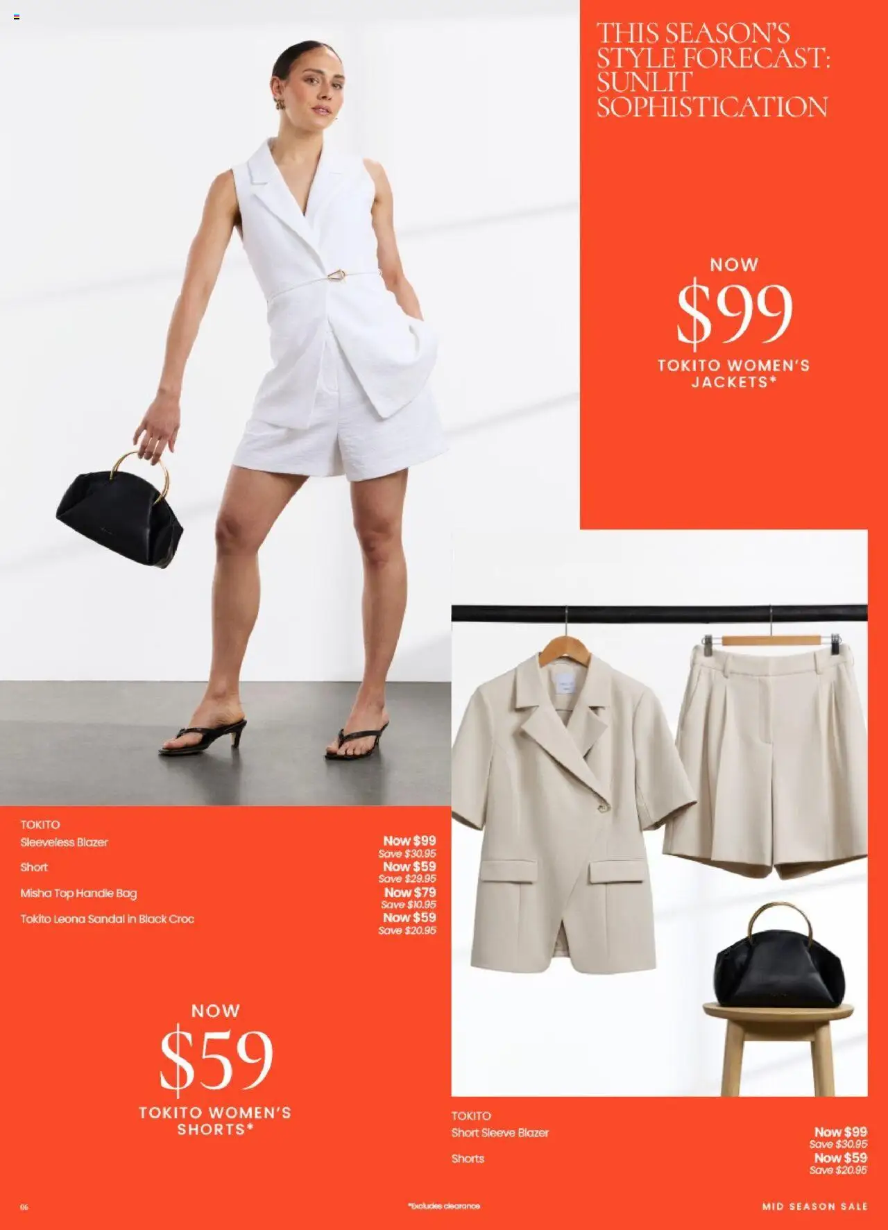 Myer catalogue - valid from 10.09.2025 | Page: 6 | Products: Blazer, Sleeveless, Shorts, Bag