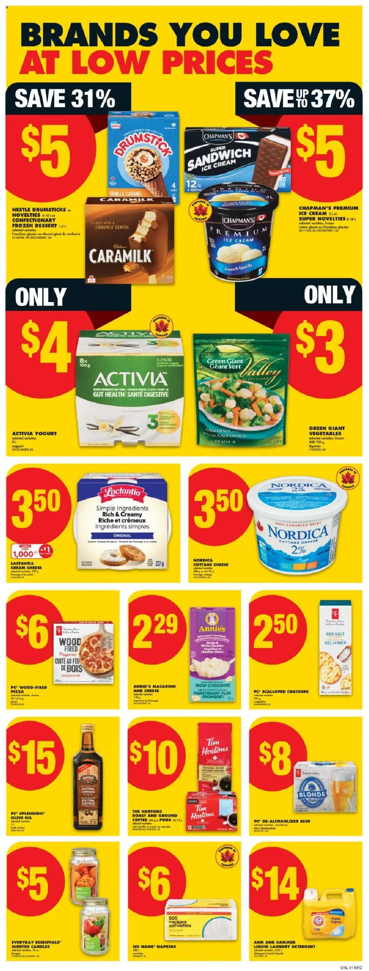 No Frills flyer valid from 18.09.2025 | Page: 6 | Products: Cream, Milk, Cheese, Oil