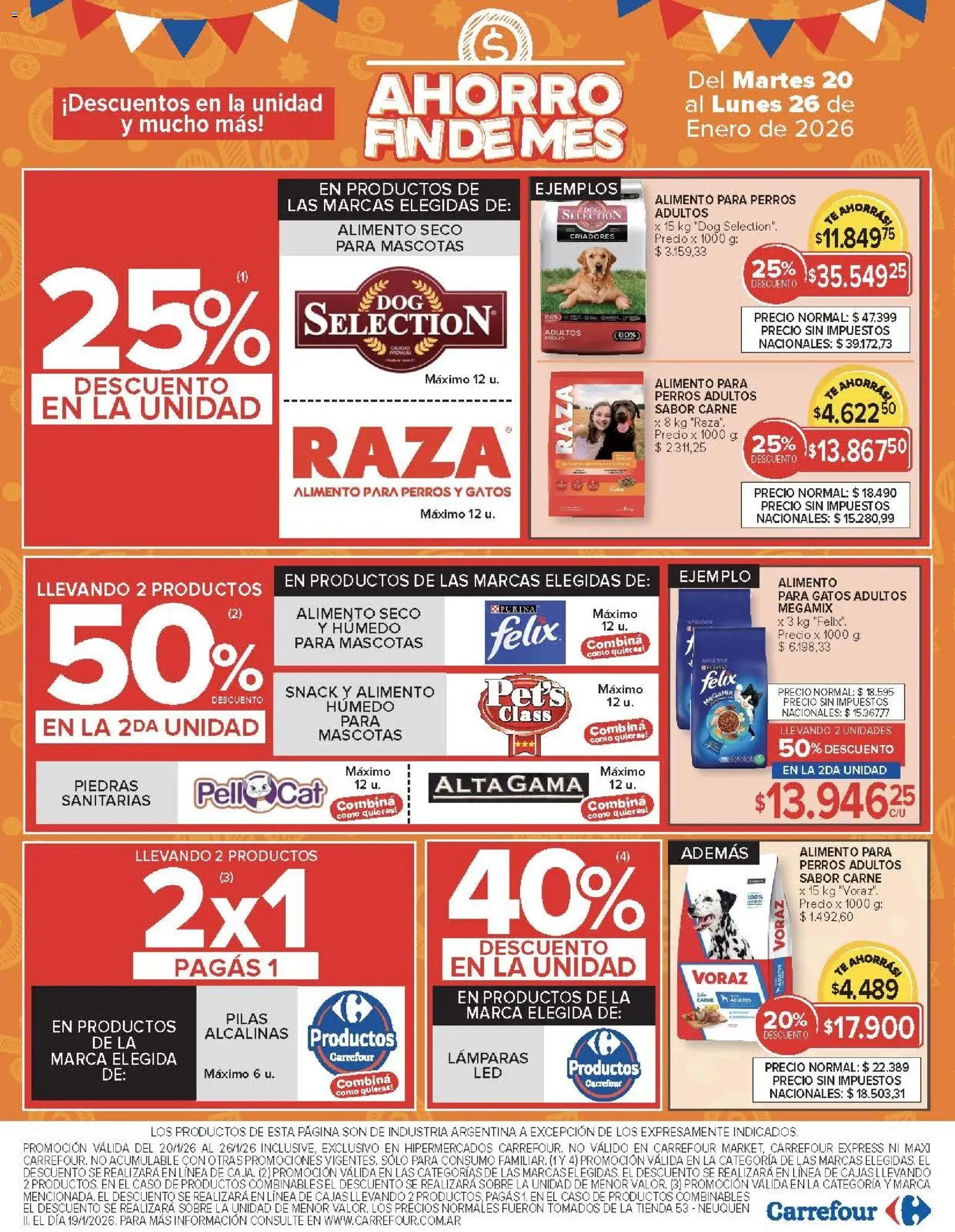 Carrefour ofertas │ válido desde el 20.01.2026 | Página: 22 | Productos: Caso, Sobre, Pilas, Té