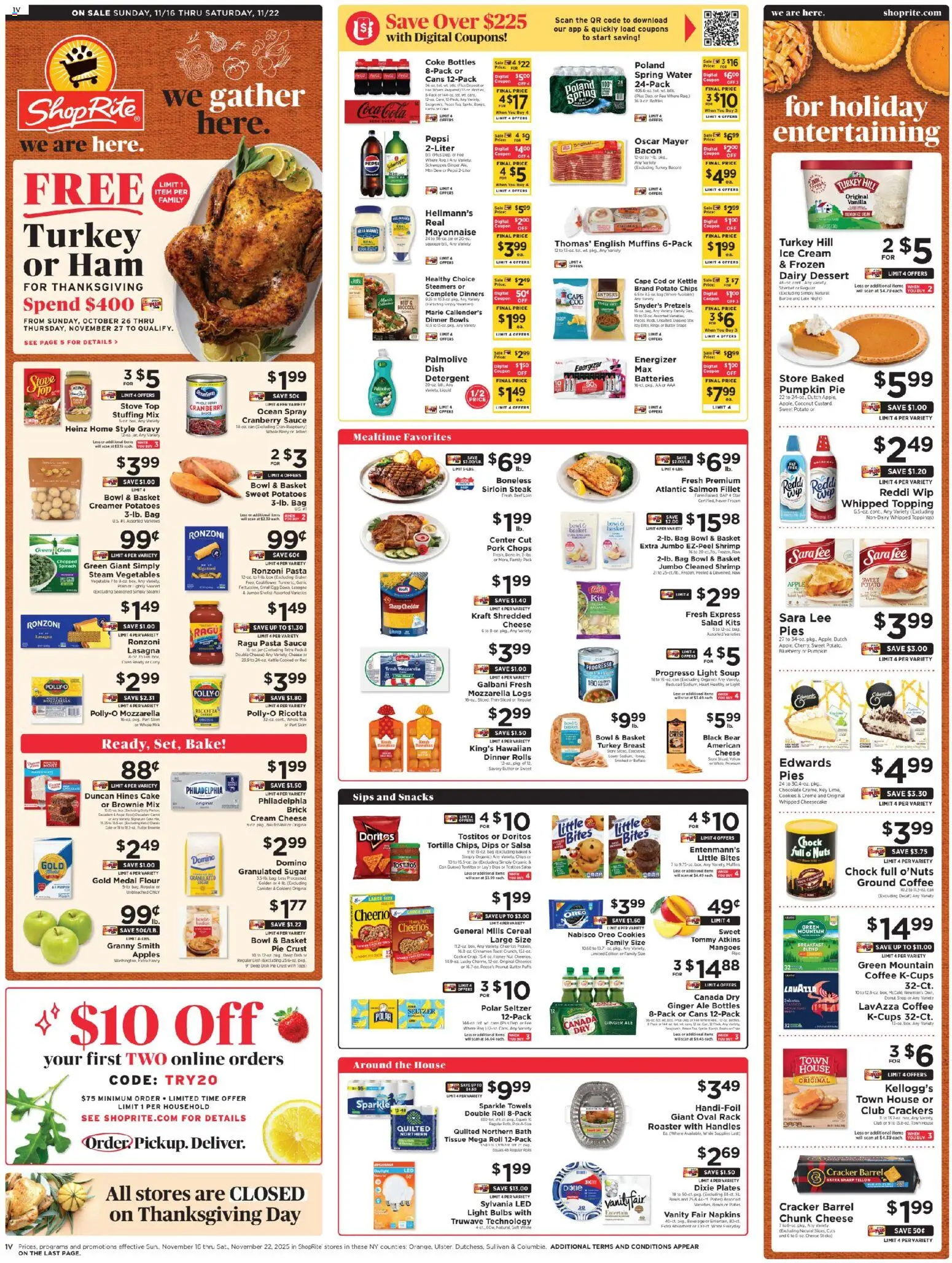 ShopRite Weekly Ad 2 - valid from 13.11.2025 | Page: 1 | Products: Detergent, Salad, Sauce, Pumpkin