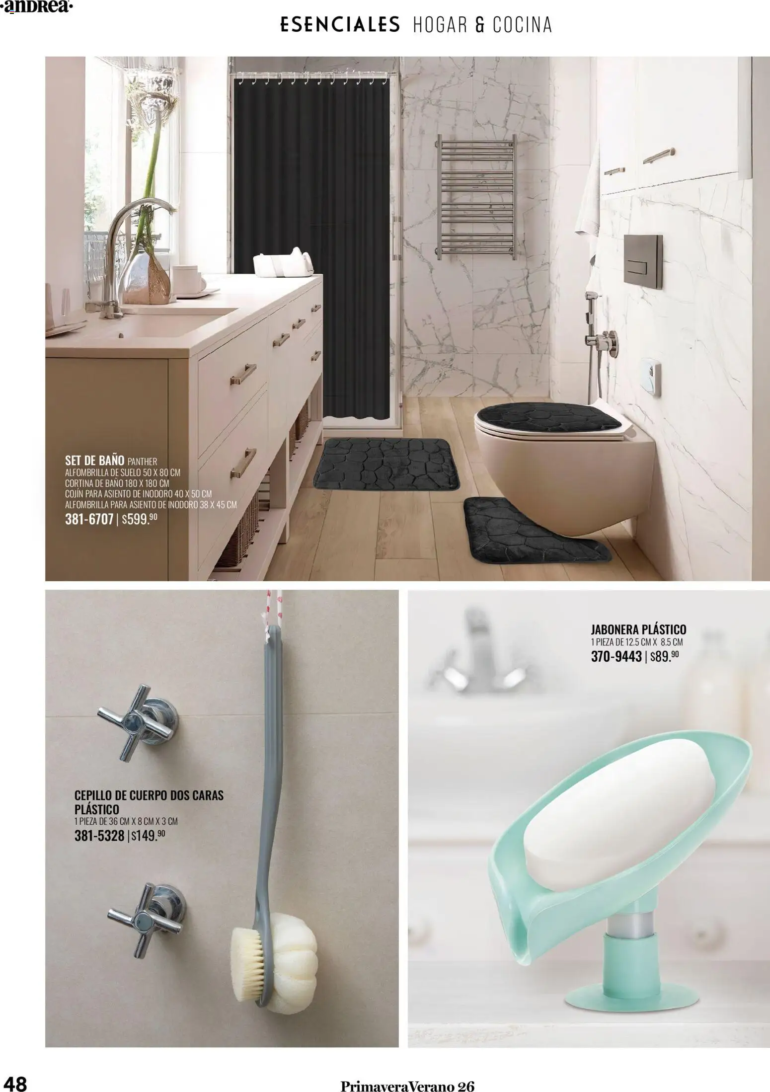 Nuevas ofertas de Andrea válidas en toda la República Mexicana desde el 25.01.2026. ¡Encuentra las mejores ofertas en Andrea catálogo Tu hogar esta primavera! | Página: 48