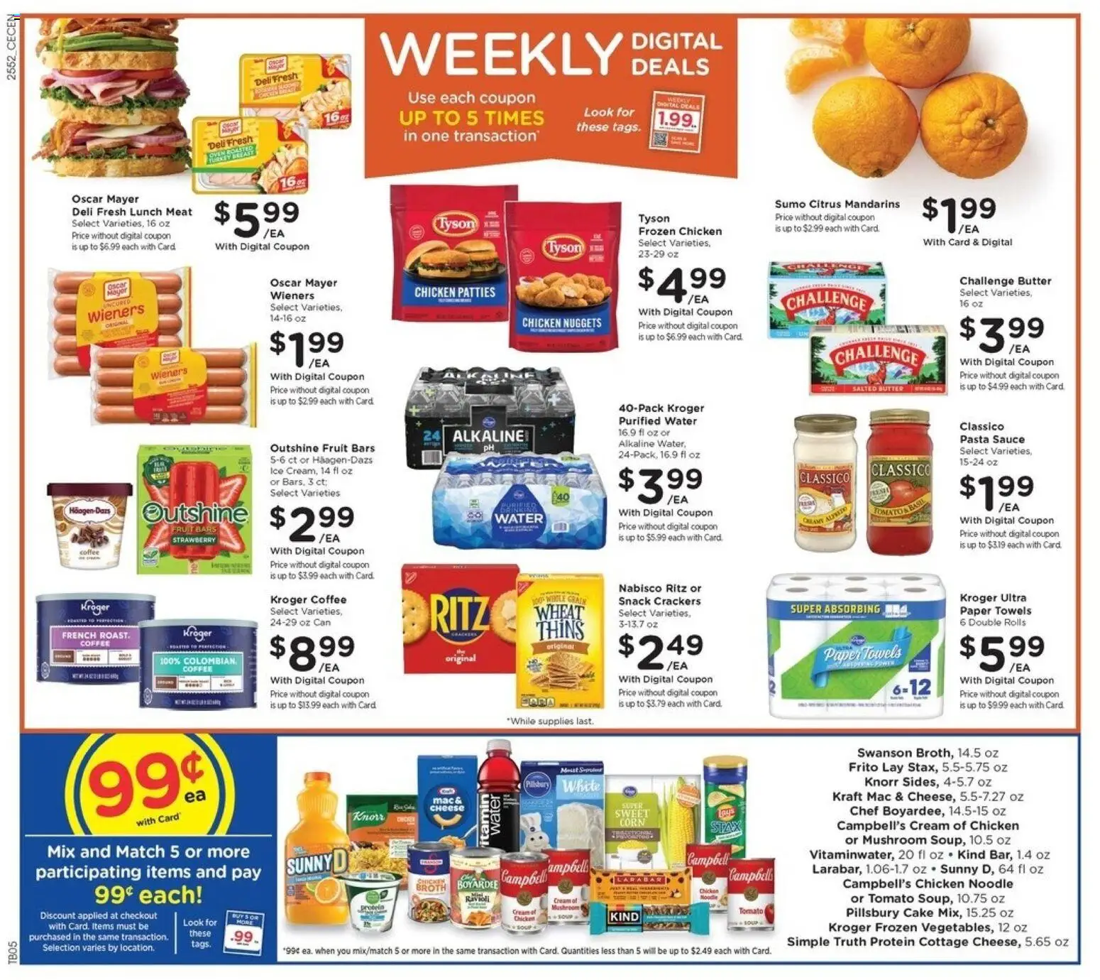 Kroger Weekly Ad - valid from 28.01.2026 | Page: 2 | Products: Corn, Mandarins, Butter, Pasta