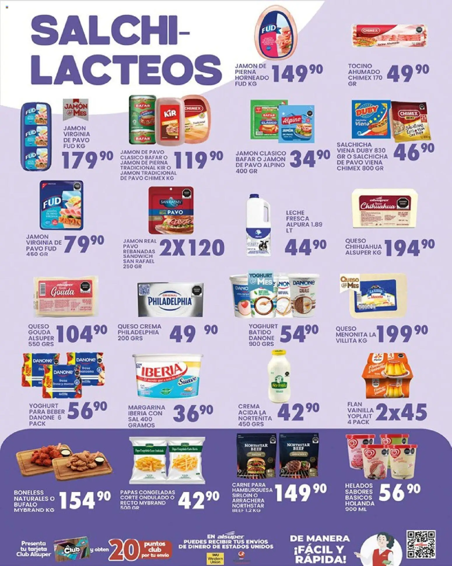 Nuevas ofertas de Alsuper válidas en toda la República Mexicana desde el 10.03.2026. ¡Encuentra las mejores ofertas en Alsuper folleto Saltillo! | Página: 3 | Productos: Tocino, Crema, Queso, Margarina