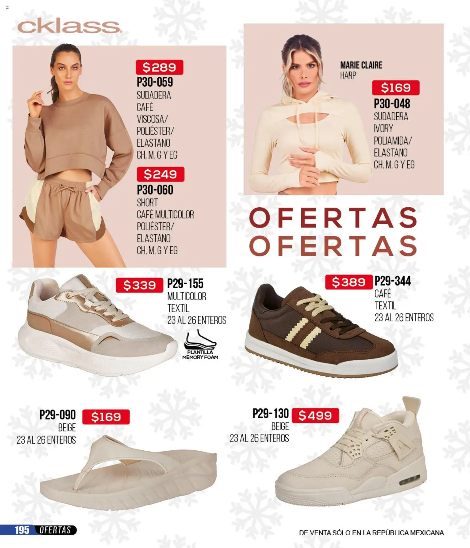 Nuevas ofertas de Cklass válidas en toda la República Mexicana desde el 12.01.2026. ¡Encuentra las mejores ofertas en Cklass catálogo Mega Ofertas Calzado! | Página: 196 | Productos: Café, Sudadera, Short