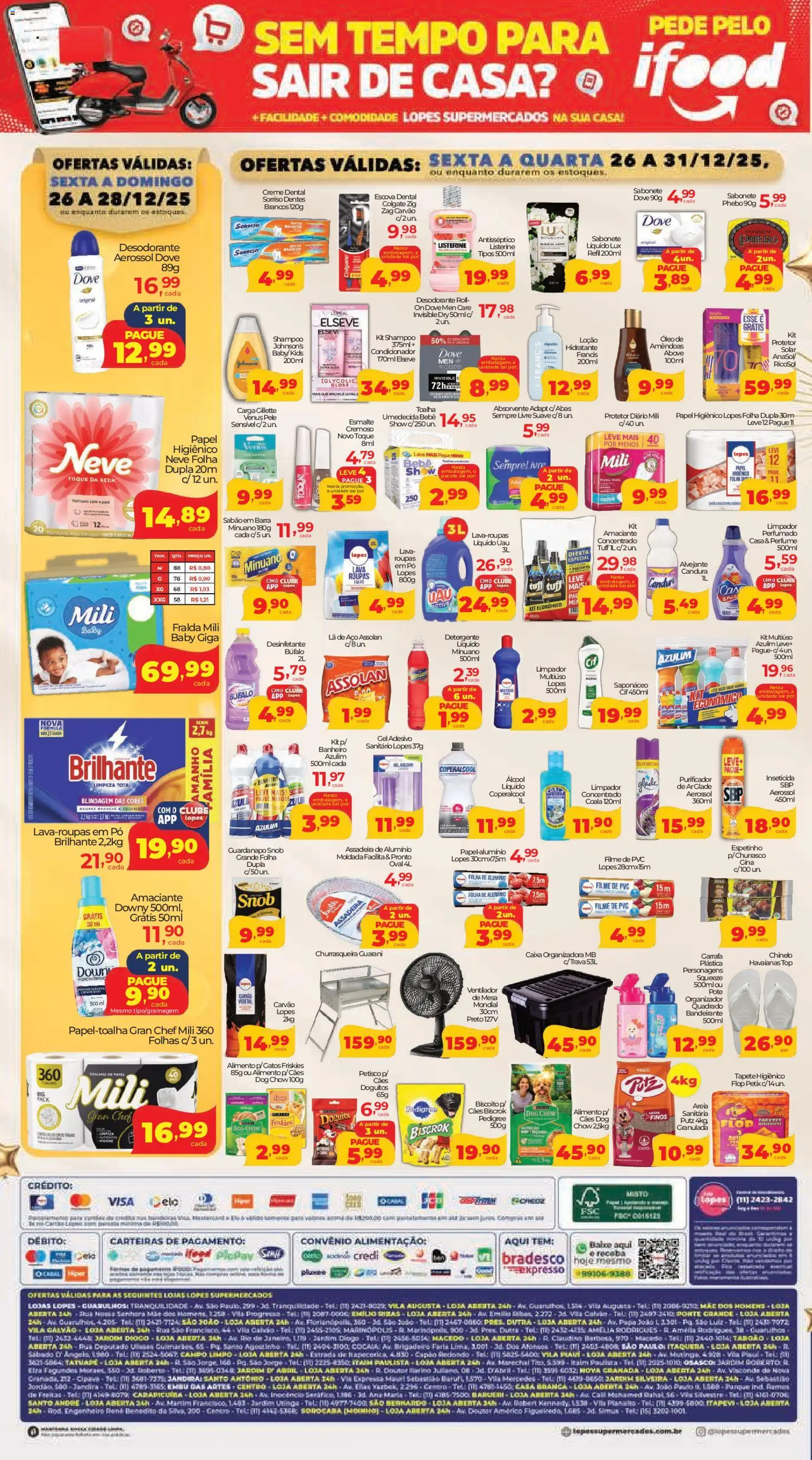 Lopes Supermercados Folheto - válido de 26.12.2025 | Página: 4 | Produtos: filme de PVC, Organizador, Sabonete, Sempre Livre