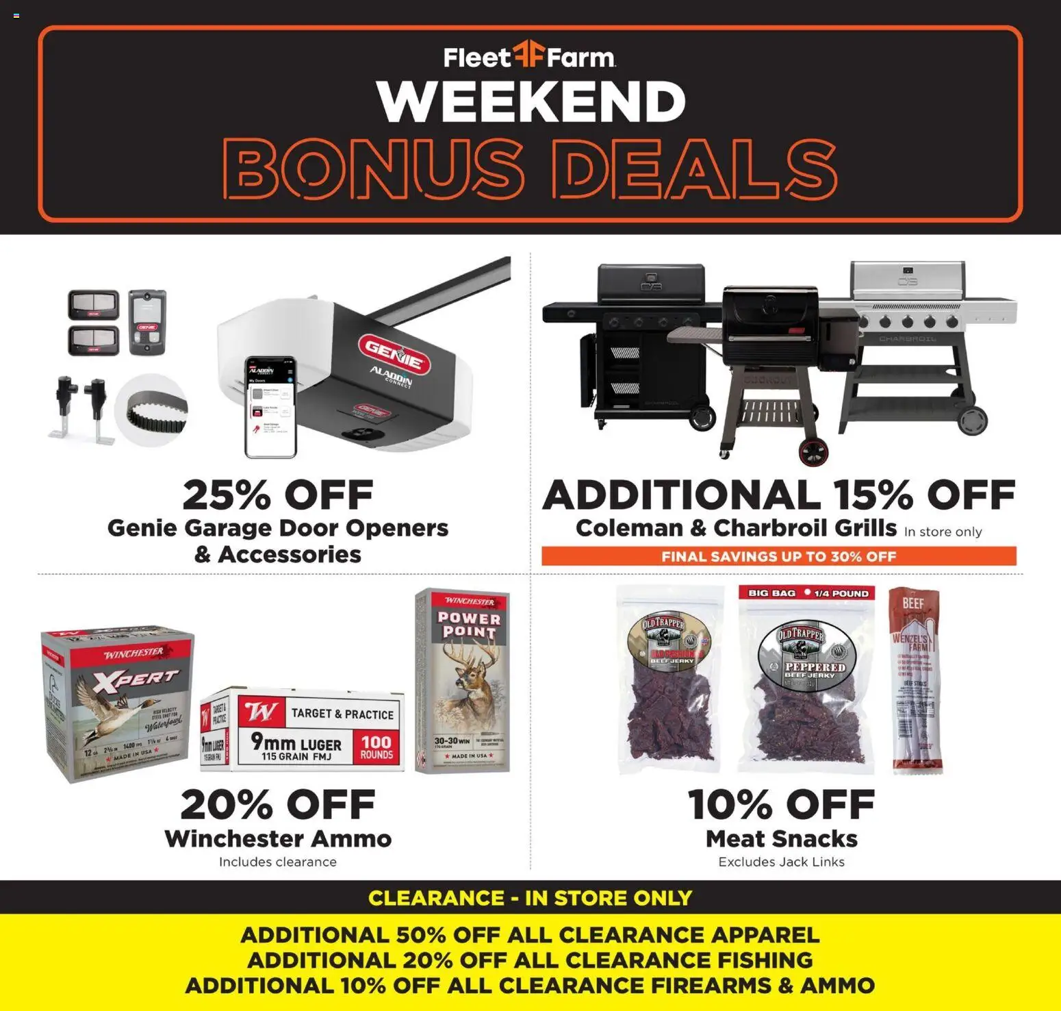 Mills Fleet Farm Ad - valid from 11.12.2025 | Page: 1 | Products: Beef, Bag, Ammo