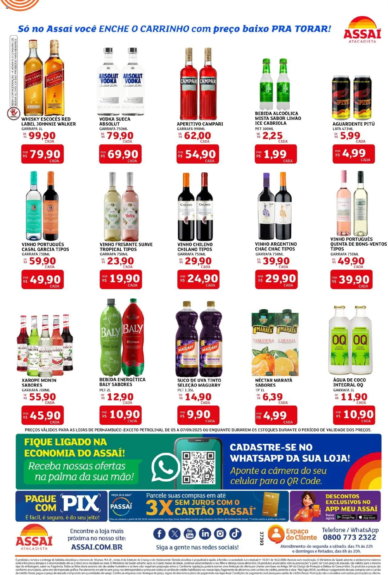 Assaí Atacadista Folheto - válido de 05.09.2025 | Página: 2 | Produtos: Xarope, Baixo, Telefone, Câmera