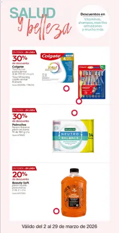 Vista previa de Costco catálogo, nuevo folleto de la tienda, válido en México a partir del 02.03.2026 | Página: 30 | Productos: Pasta dental, Jabón líquido, Pasta, Jabón
