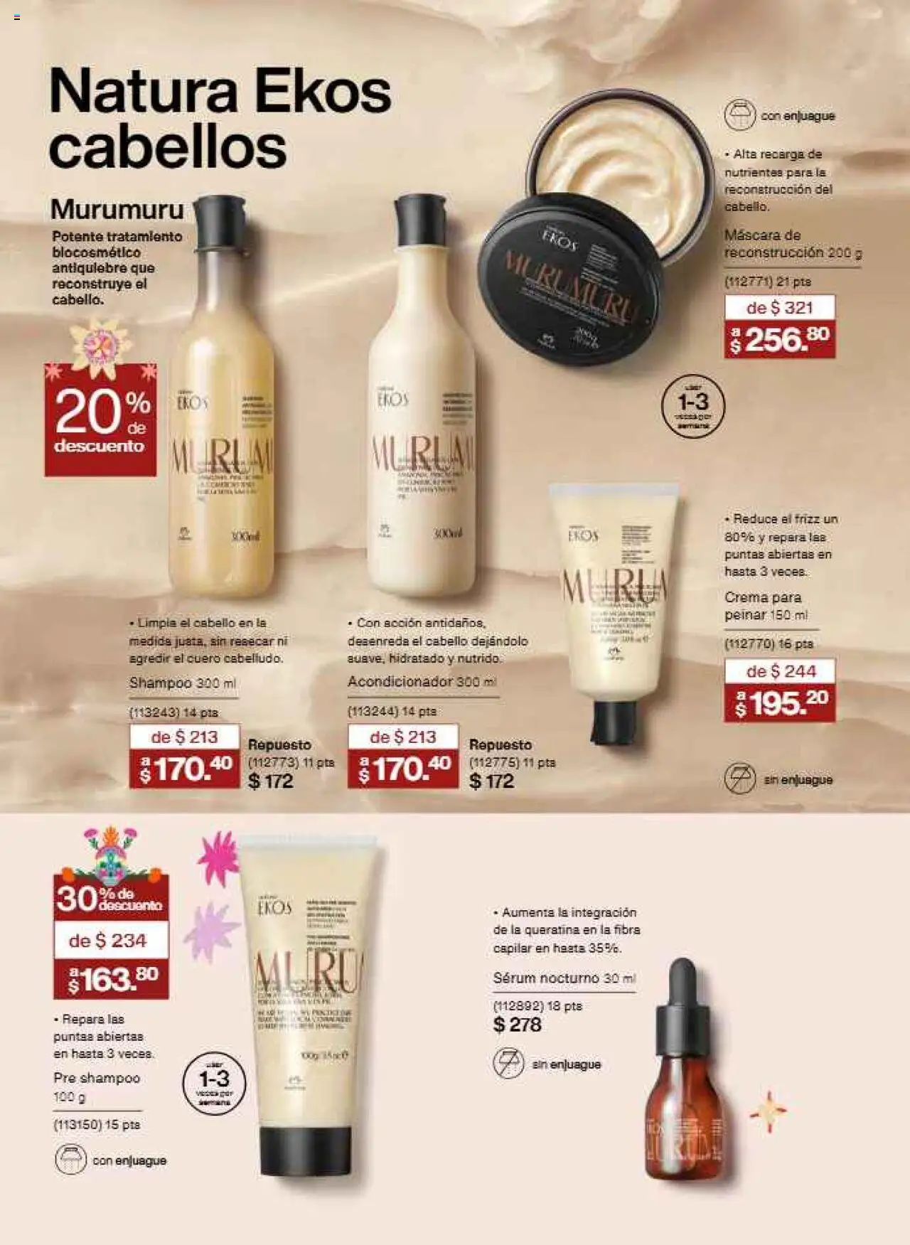 Nuevas ofertas de Natura válidas en toda la República Mexicana desde el 17.09.2025. ¡Encuentra las mejores ofertas en Natura - Campaña 15 2025! | Página: 121 | Productos: Serum, Crema, Máscara, Acondicionador