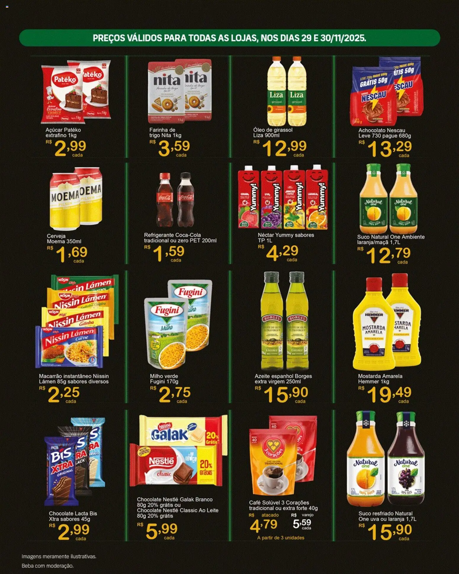 GIGA Atacado Folheto - válido de 29.11.2025 | Página: 2 | Produtos: Nescau, Leite, Macarrão, Azeite