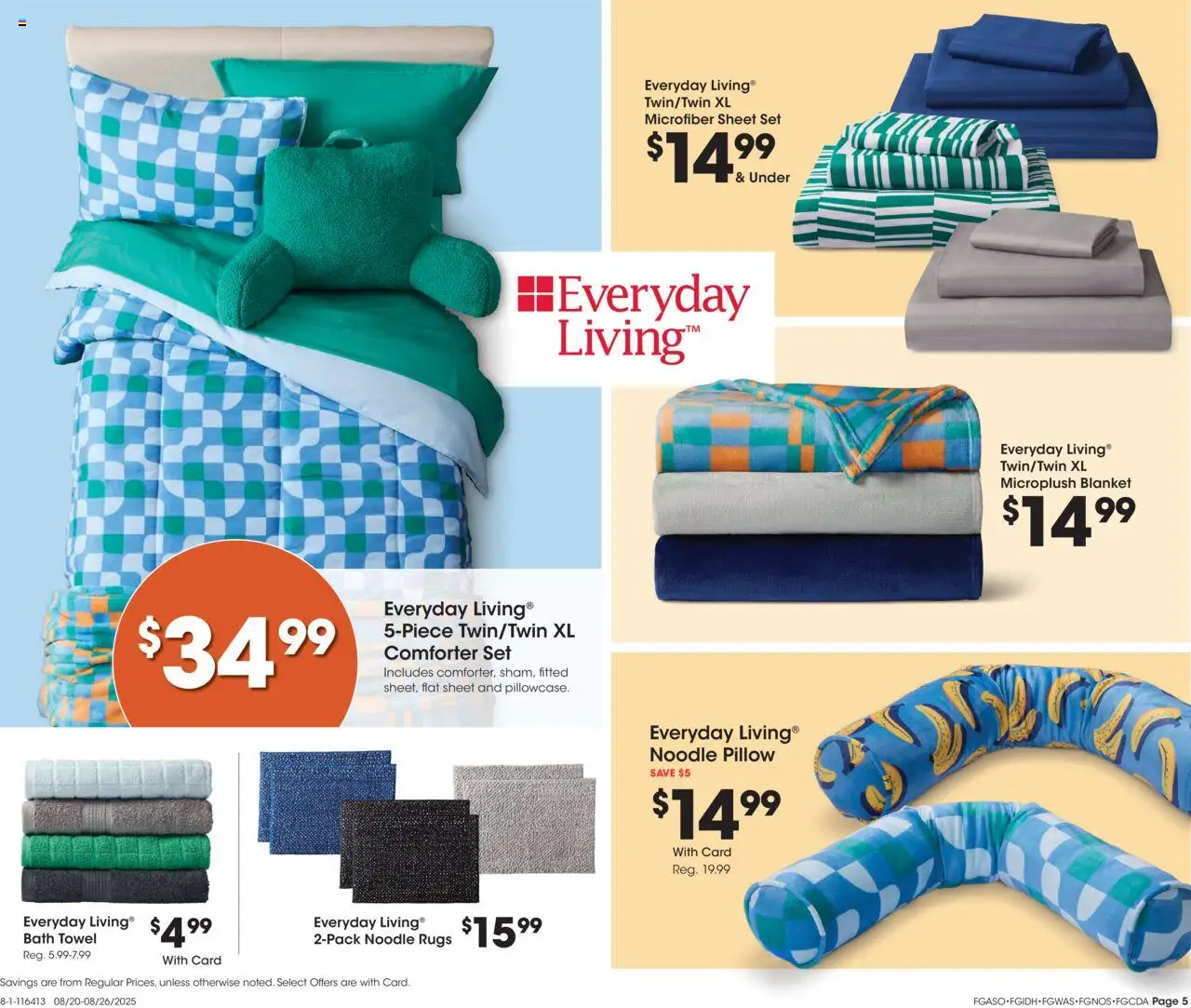Fred Meyer Home & Apparel - valid from 20.08.2025 | Page: 7 | Products: Pillow, Blanket, Bath, Comforter