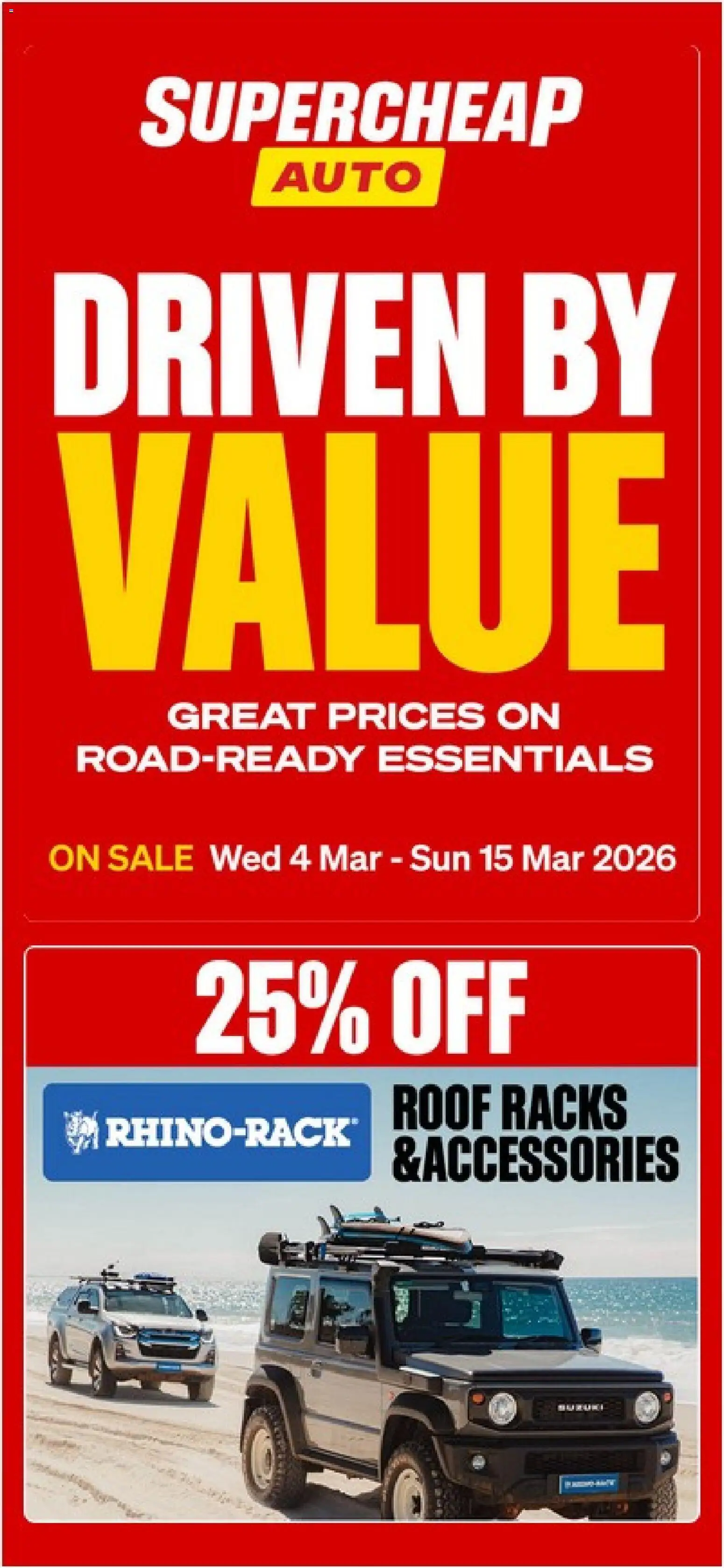 Supercheap Auto catalogue - valid from 04.03.2026 | Page: 1