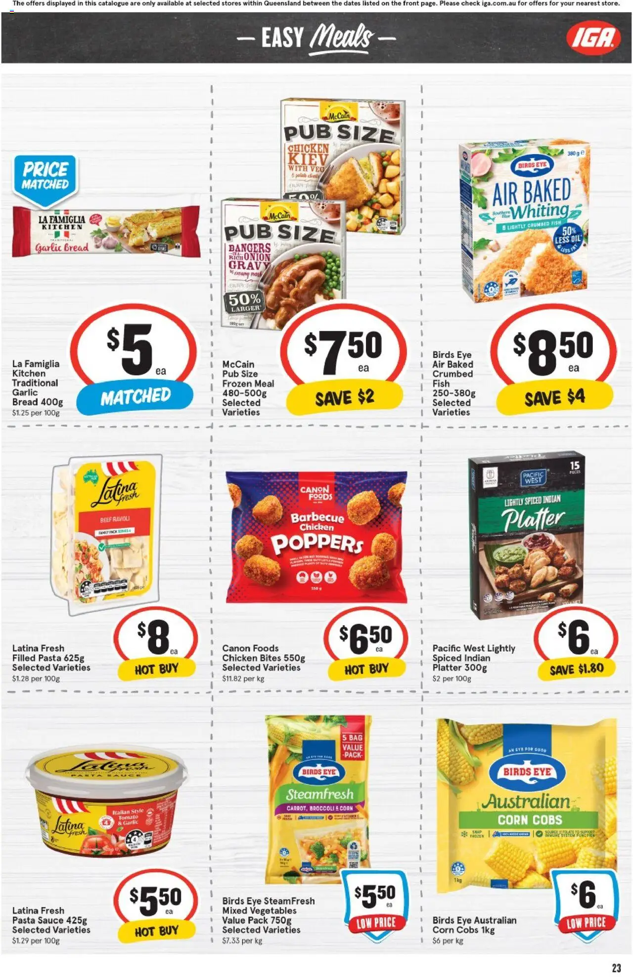 IGA catalogue - valid from 27.08.2025 | Page: 21 | Products: Chicken, Beef, Pasta, Sauce