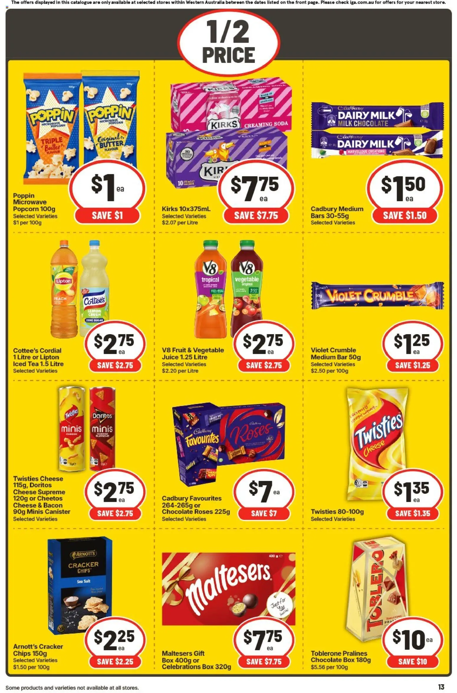 IGA catalogue - valid from 15.04.2026 | Page: 13 | Products: Donuts, Ginger, Pizza, Seeds