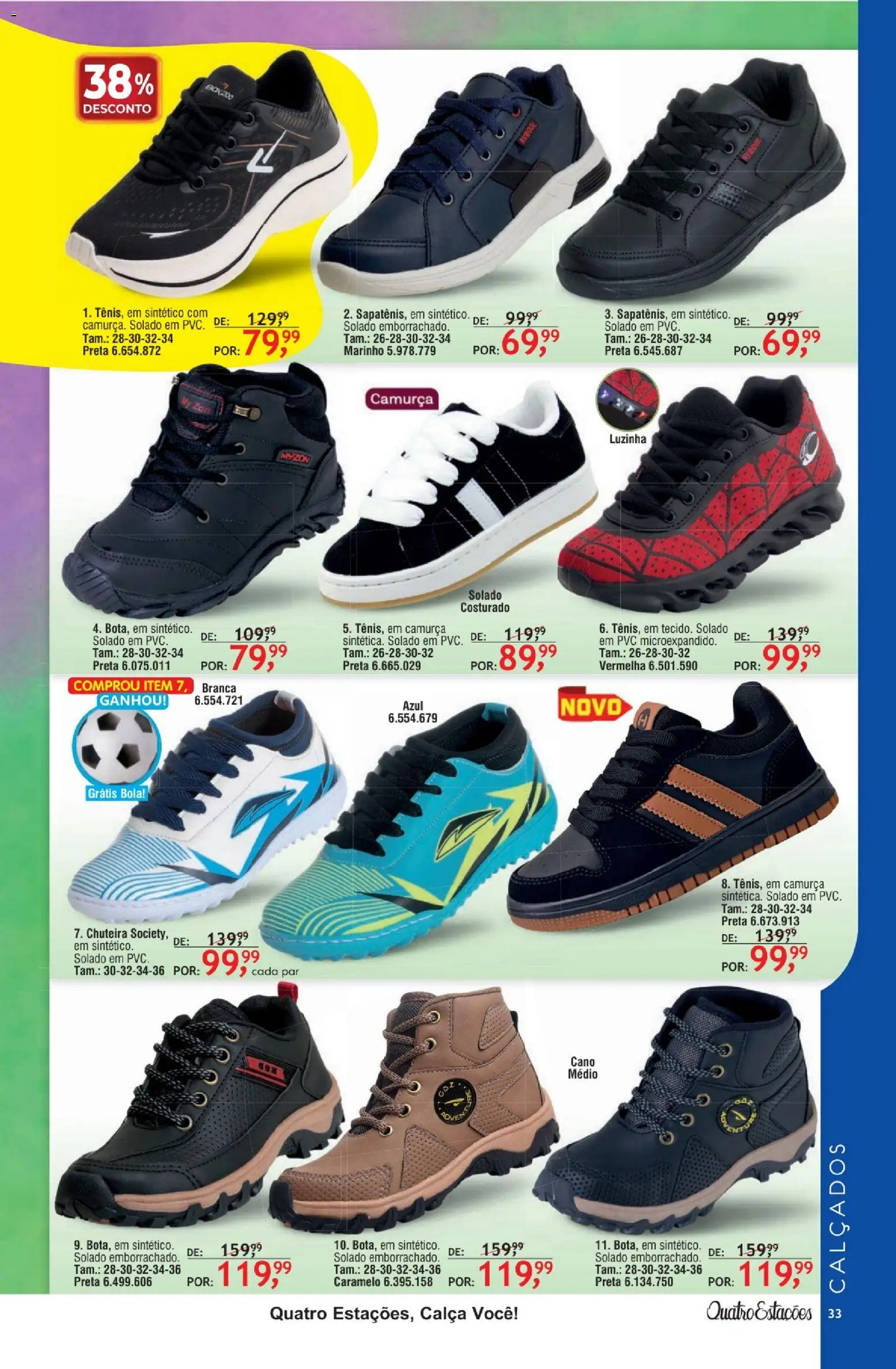 Quatro Estações Folheto - válido de 01.02.2026 | Página: 29 | Produtos: Chuteira, Calça