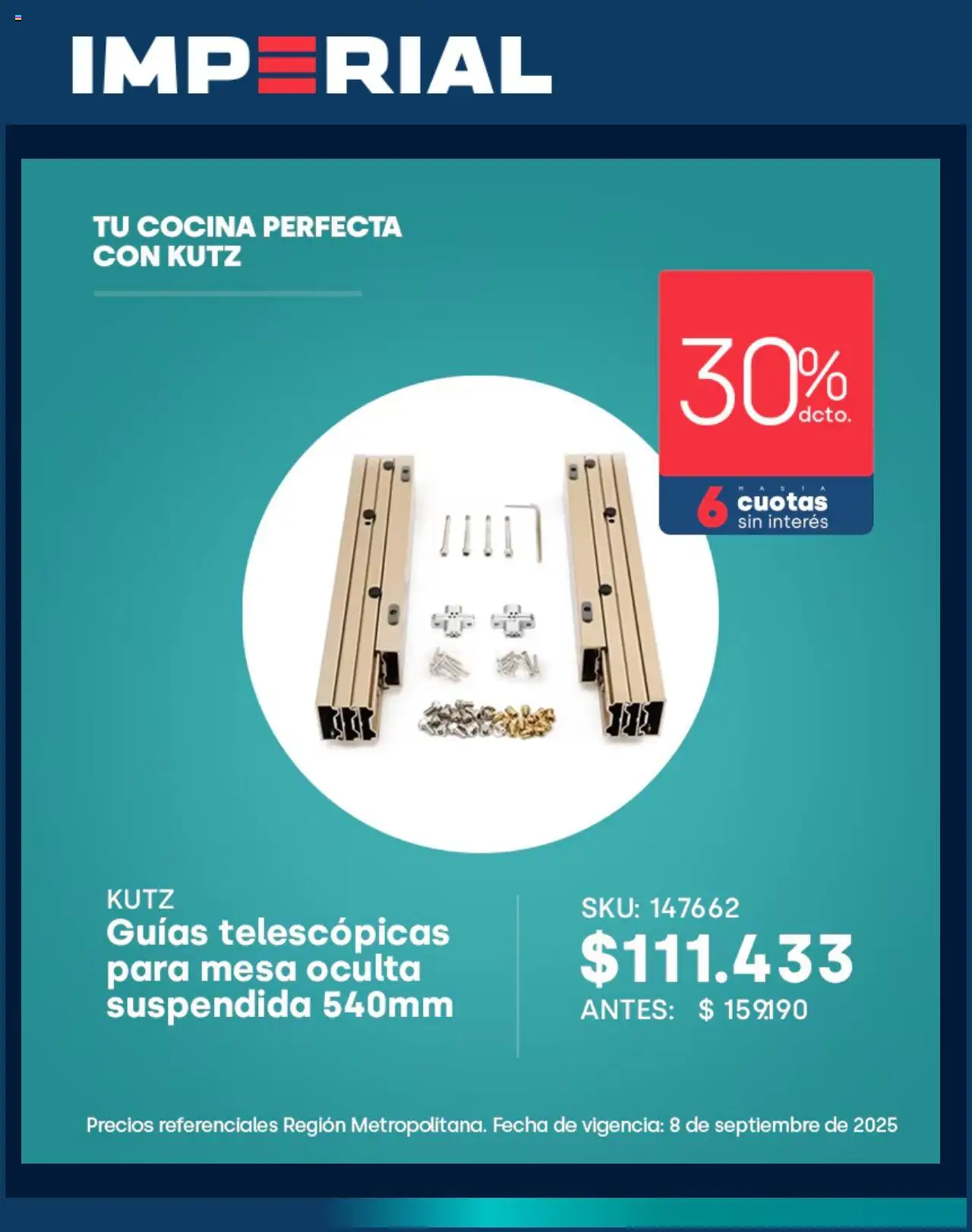 Imperial ofertas  │ válido desde el 09.09.2025 | Página: 3 | Productos: Cocina, Mesa