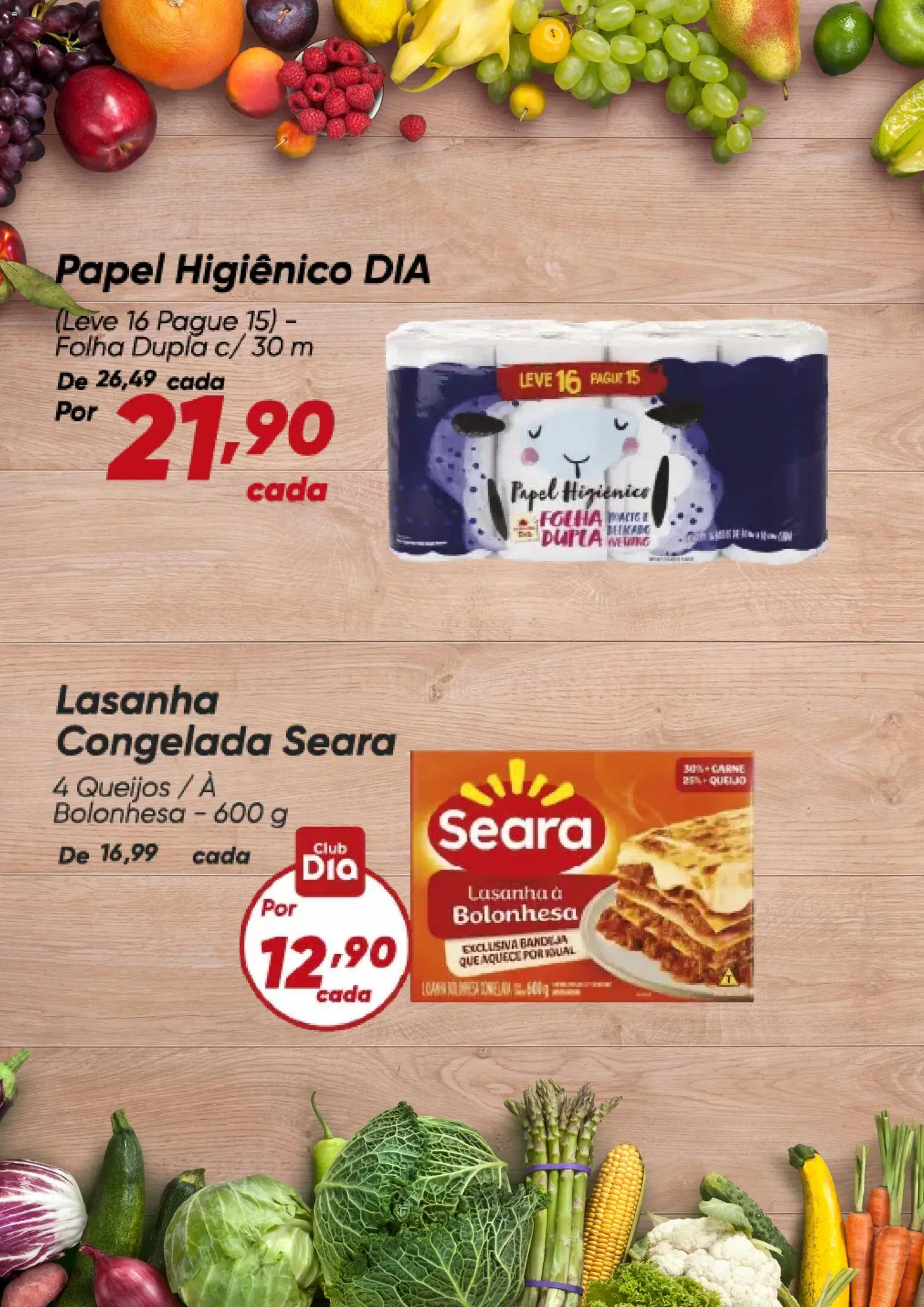 Dia Folheto - válido de 08.01.2026 | Página: 2 | Produtos: Queijo, Carne, Lasanha, Papel higiênico