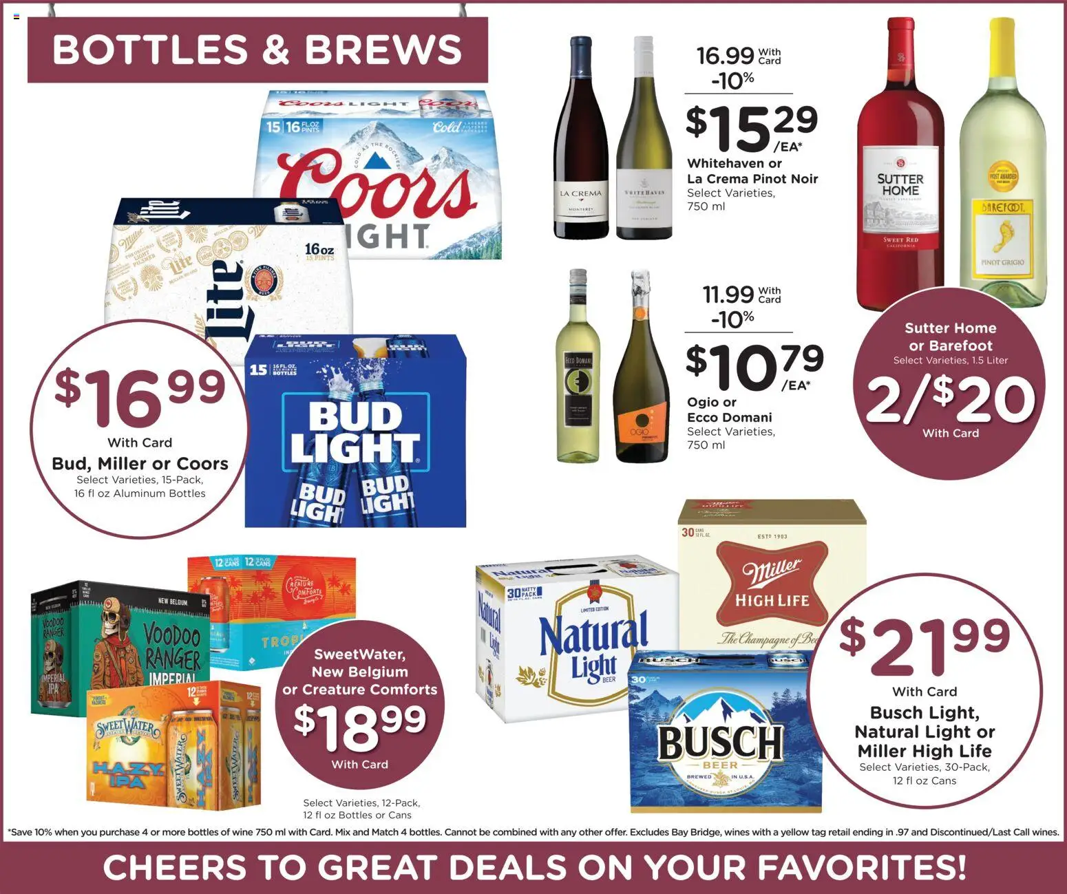 Kroger Weekly Ad - valid from 04.02.2026 | Page: 12 | Products: Wine, Beer, Water