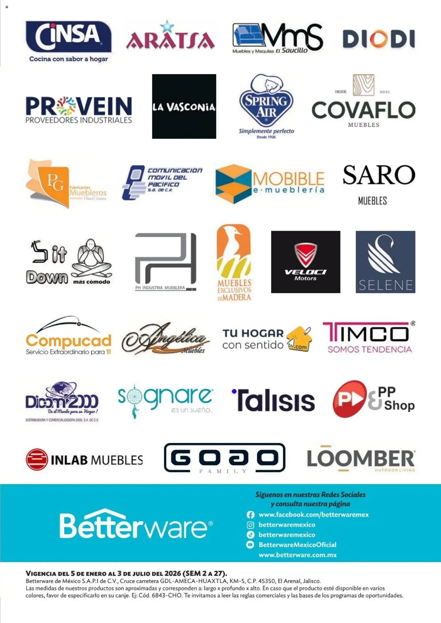 Nuevas ofertas de Betterware válidas en toda la República Mexicana desde el 05.01.2026. ¡Encuentra las mejores ofertas en Betterware Catálogo de Premios! | Página: 61 | Productos: Movil, Cocina, Té