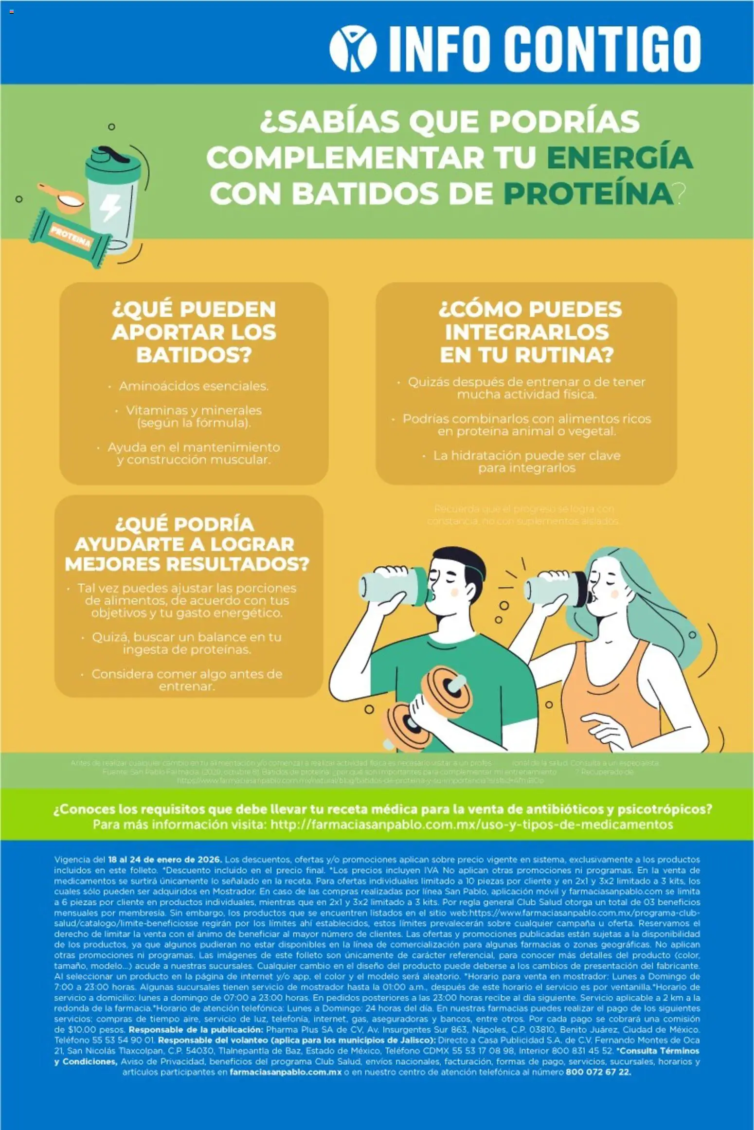 Nuevas ofertas de Farmacia San Pablo válidas en toda la República Mexicana desde el 18.01.2026. ¡Encuentra las mejores ofertas en Farmacia San Pablo catálogo! | Página: 14 | Productos: Fuente, Vitaminas, Sobre, Campana