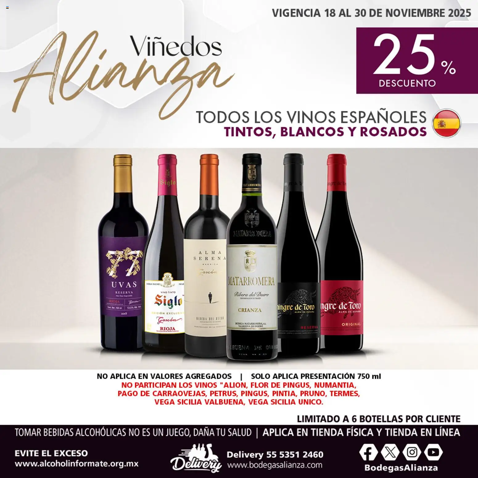 Nuevas ofertas de Bodegas Alianza válidas en toda la República Mexicana desde el 18.11.2025. ¡Encuentra las mejores ofertas en Bodegas Alianza Viñedos! | Página: 2 | Productos: Vino