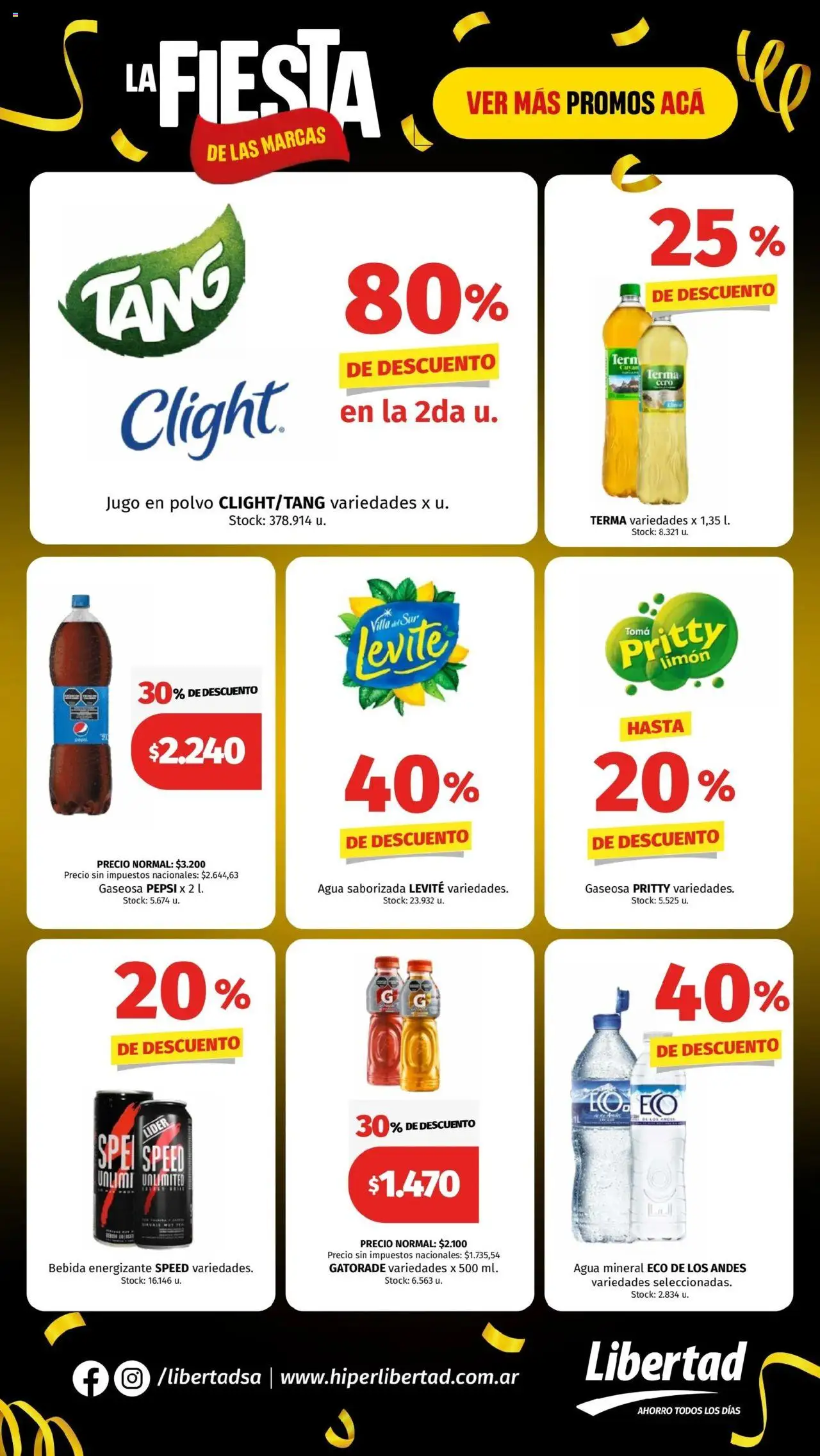 Hipermercado Libertad catálogo │ válido desde el 25.09.2025 | Página: 7 | Productos: Polvo, Limón, Jugo, Agua saborizada