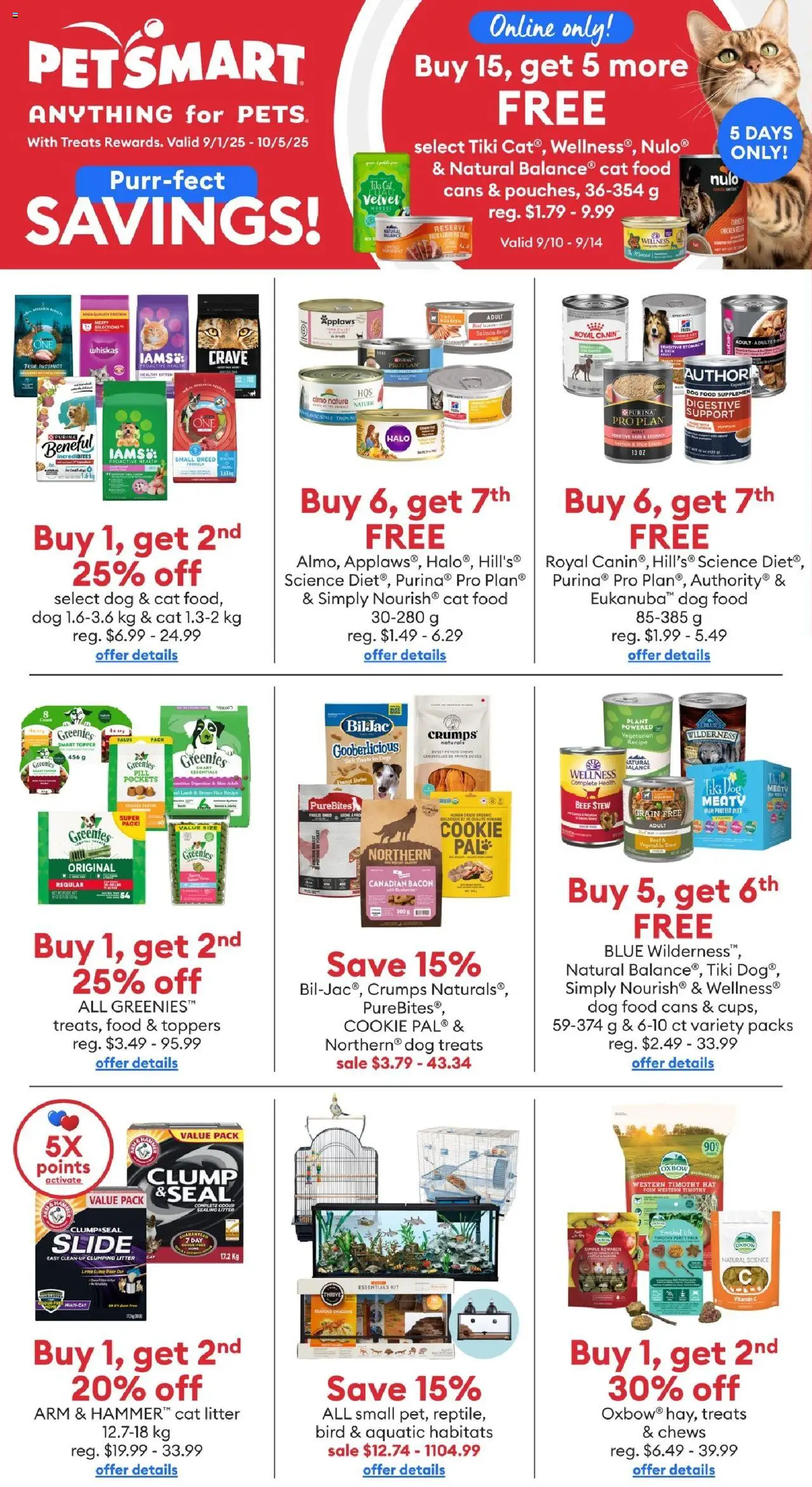 Petsmart flyer valid from 10.09.2025 | Page: 1 | Products: Rice, Beef, Butter, Chicken