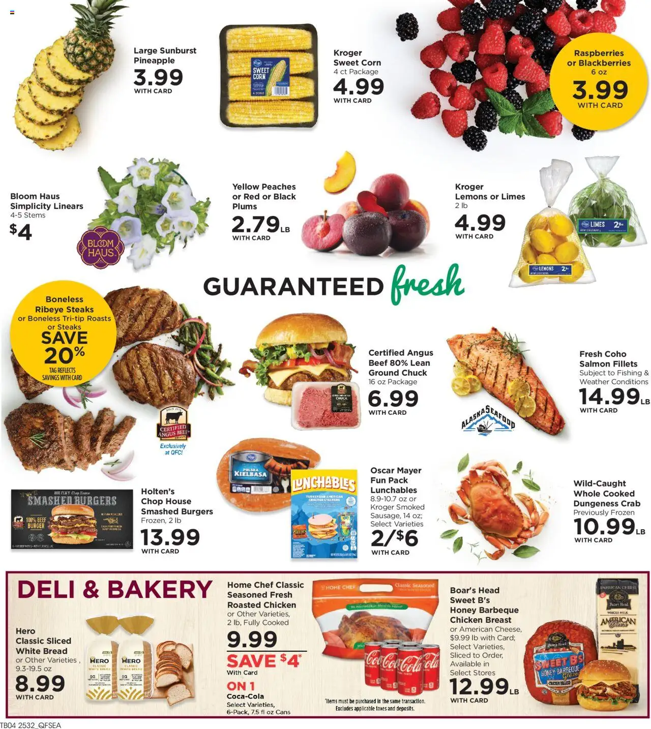 QFC Weekly Ad - valid from 10.09.2025 | Page: 10 | Products: Bakery, Corn, Peaches, Cheese