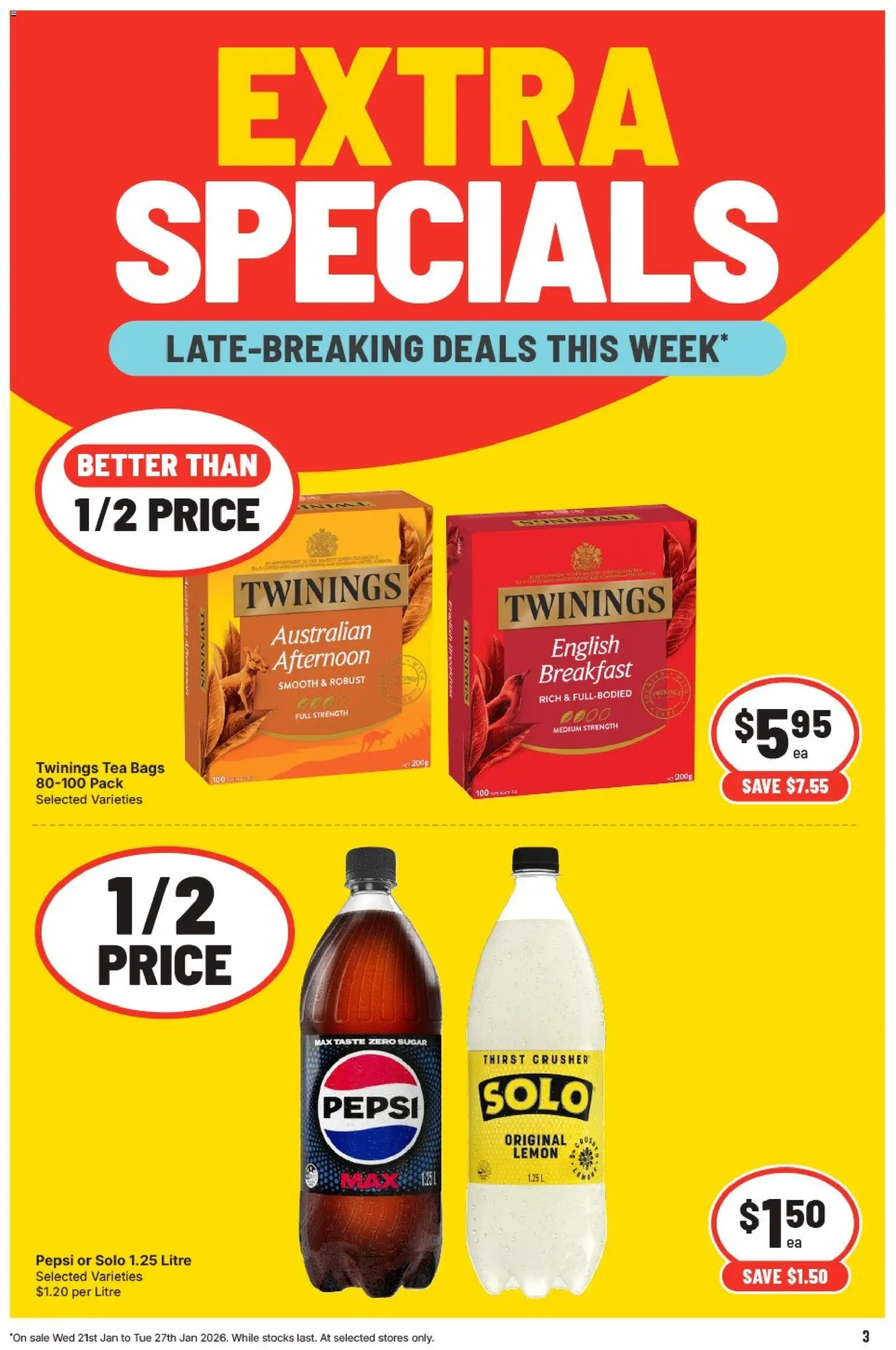 IGA catalogue - valid from 21.01.2026 | Page: 4 | Products: Pork, Chips, Cream, Pies