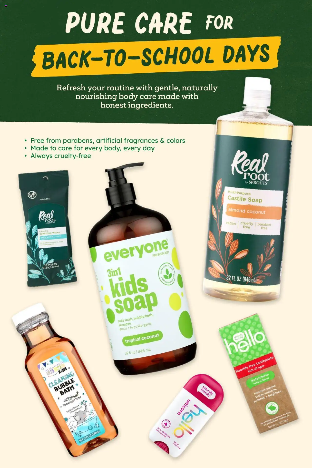 Sprouts Monthly Ad - valid from 31.07.2025 | Page: 35 | Products: Shampoo, Soap, Toothpaste, Watermelon
