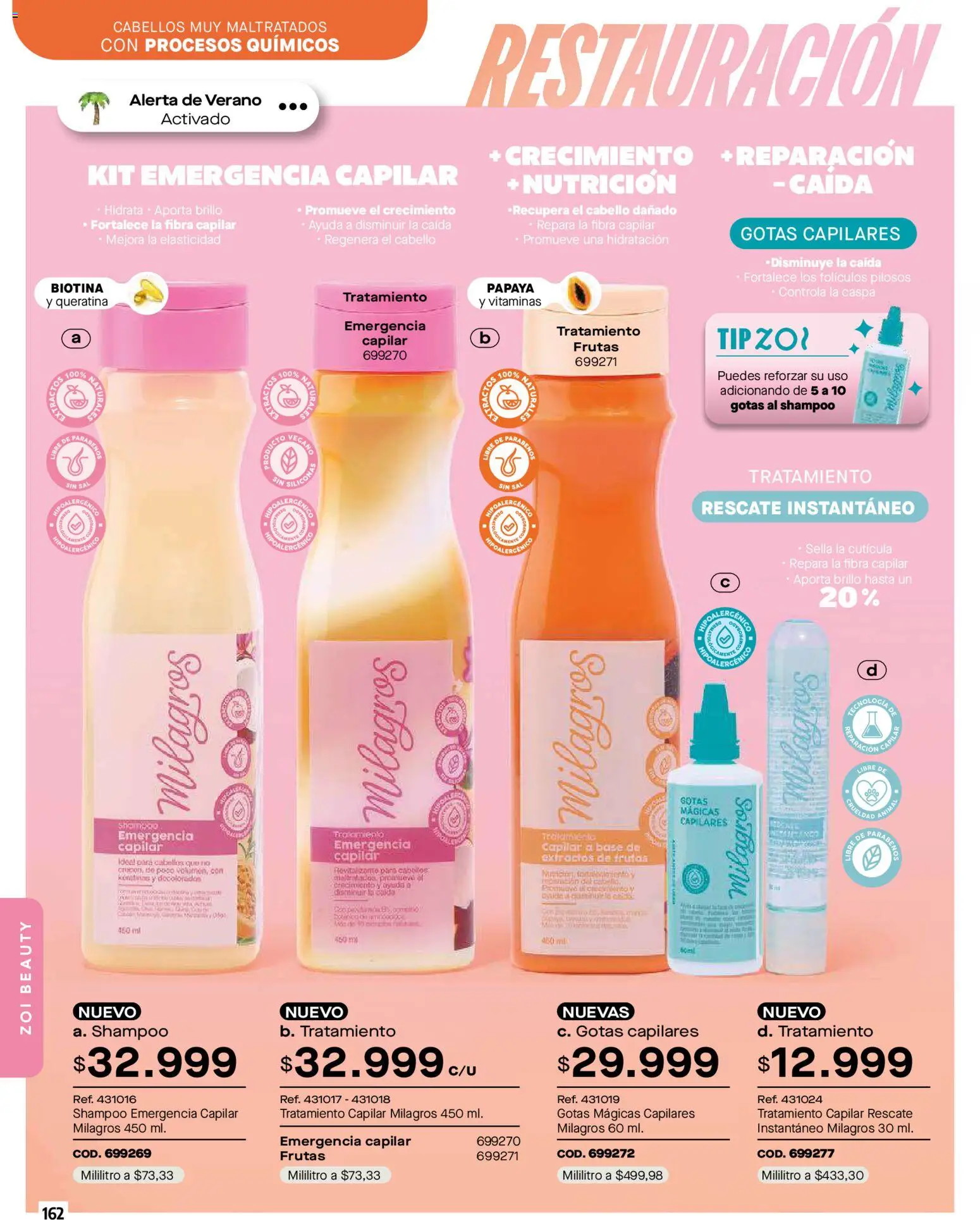 Pacifika revista - valida desde el 01.01.2026 | Página: 162 | Productos: Sal, Shampoo, Vitaminas, Papaya