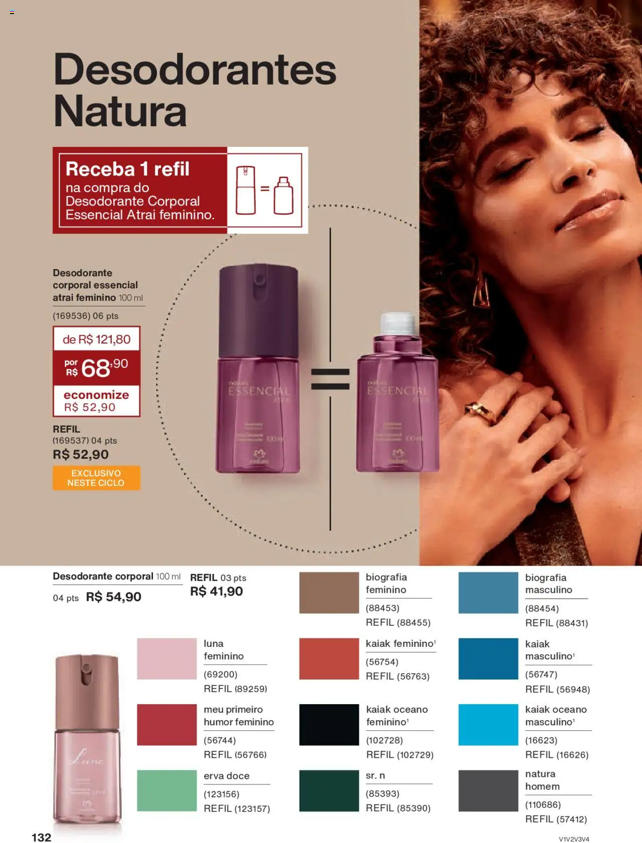 Natura Folheto - válido de 15.06.2025 | Página: 132 | Produtos: Desodorante
