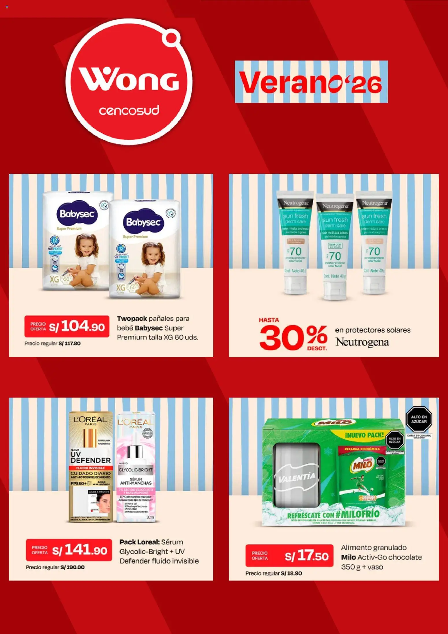 Catálogo Wong válido desde 02.03.2026 | Página: 3 | Productos: Chocolate