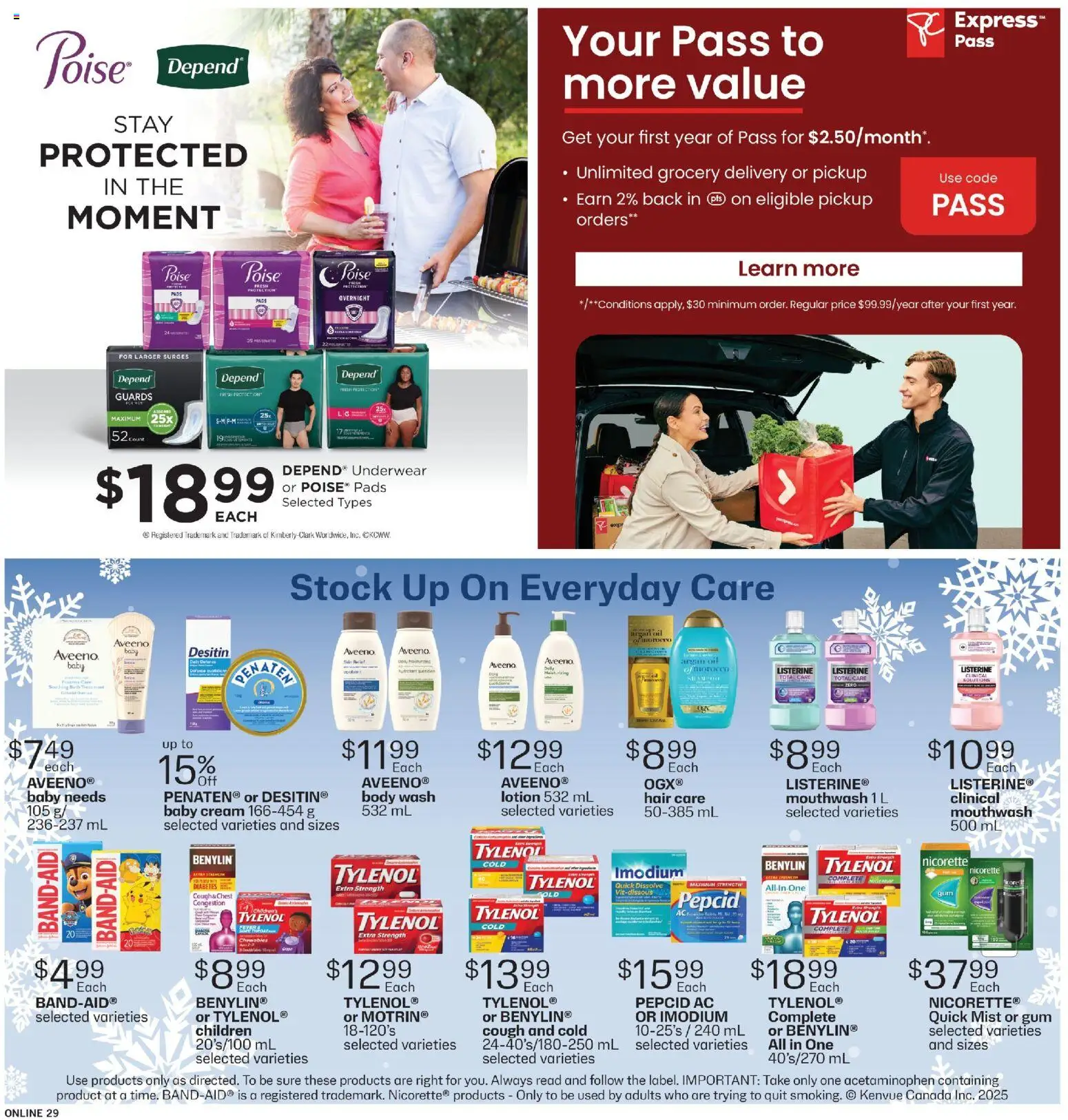 Fortinos flyer valid from 01.01.2026 | Page: 28 | Products: Cream, Body wash, Mouthwash, Underwear