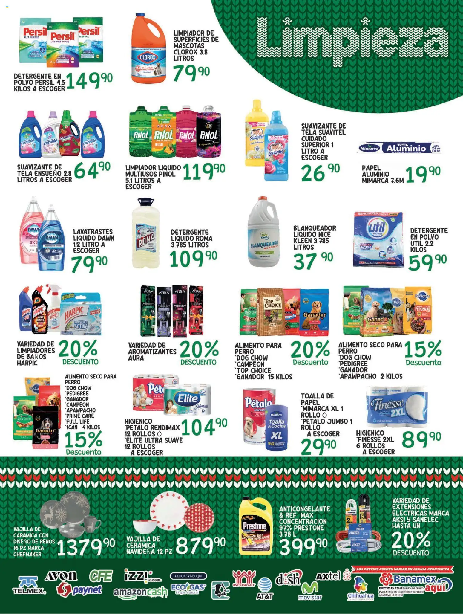 Nuevas ofertas de Alsuper válidas en toda la República Mexicana desde el 16.12.2025. ¡Encuentra las mejores ofertas en Alsuper folleto! | Página: 5 | Productos: Toalla, Cocina, Top, Polvo