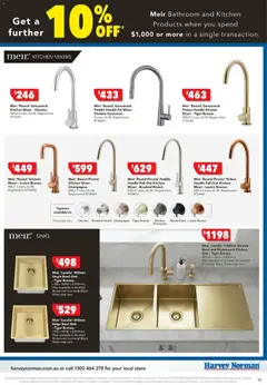 Preview of Harvey Norman - Bathroom Clearance - valid from 25.12.2025 | Page: 5 | Products: Sink, Accessories, Mixer, Bathroom