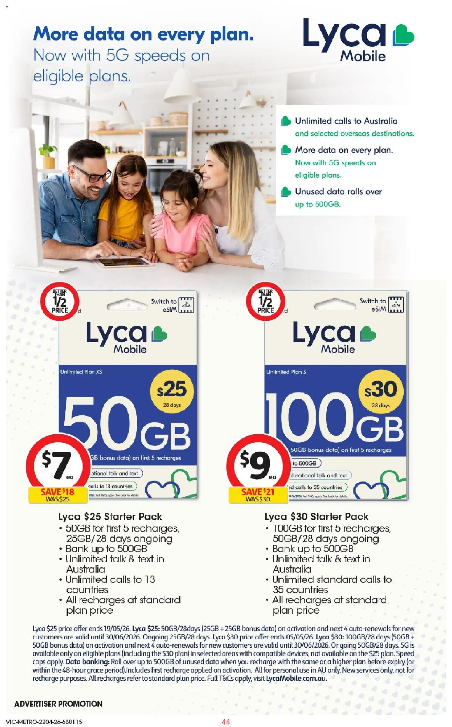 Coles catalogue - valid from 22.04.2026 | Page: 44 | Products: Mobile