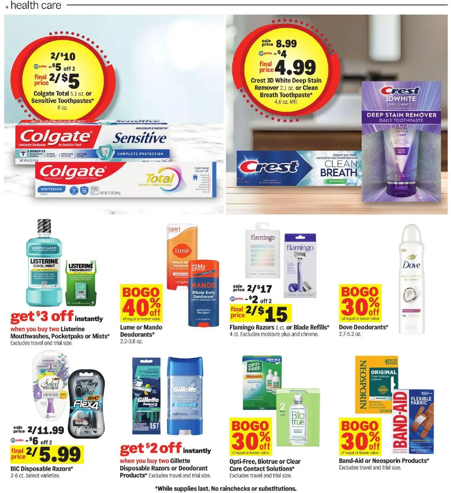 Meijer Weekly Ad - MI - valid from 11.02.2026 | Page: 24 | Products: Peppermint, Deodorant, Toothpaste, Stain remover