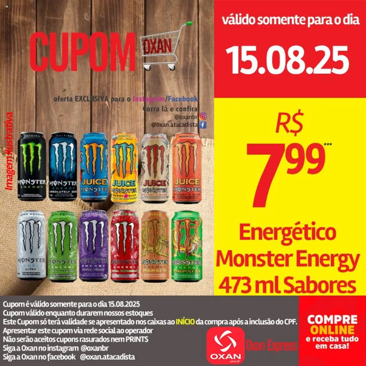 Oxan Atacadista Folheto - válido de 15.08.2025 | Página: 14 | Produtos: Energético, Suco, Monster