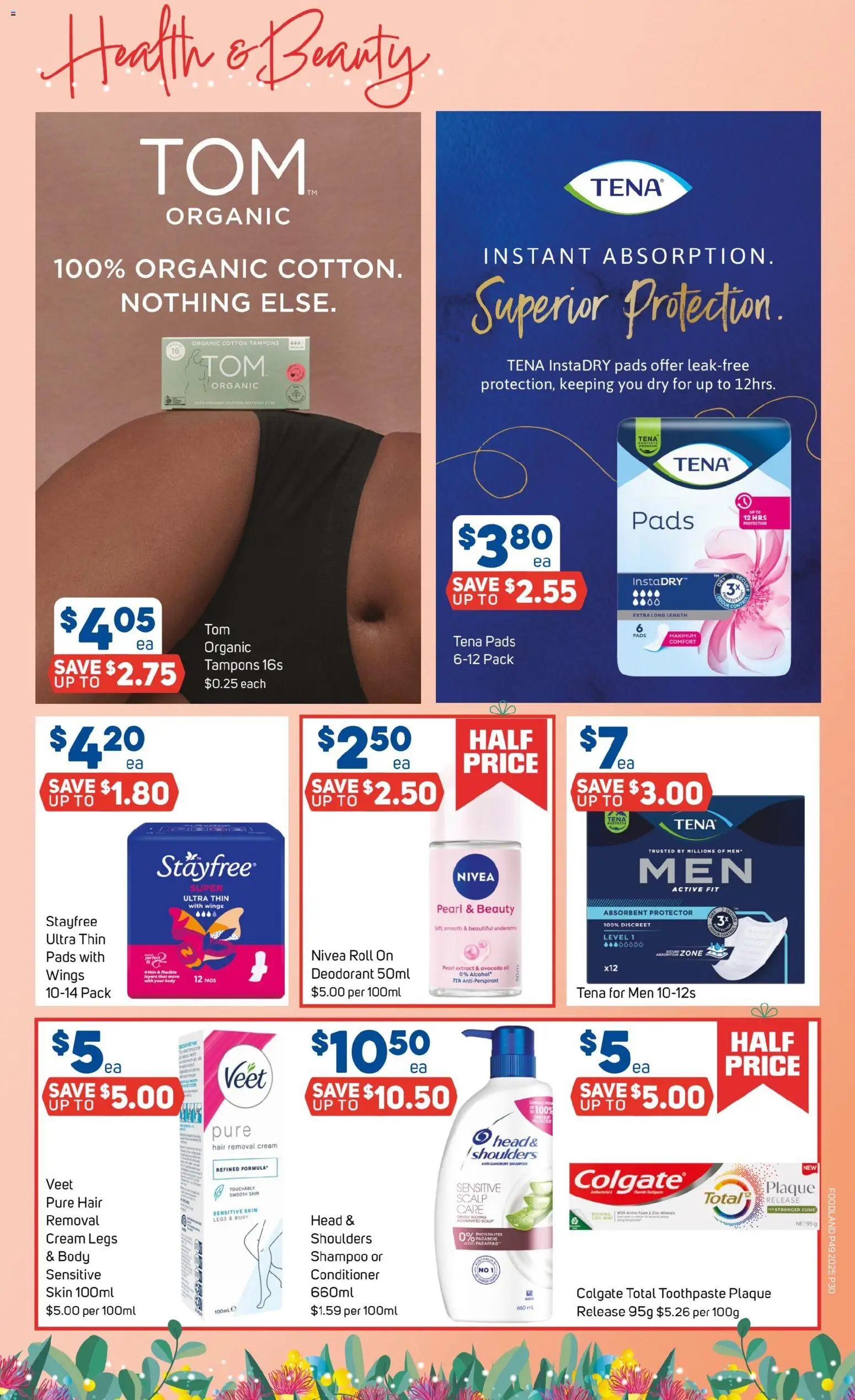Foodland catalogue - valid from 03.12.2025 | Page: 30 | Products: Antiperspirant, Avocado, Hair removal, Zinc