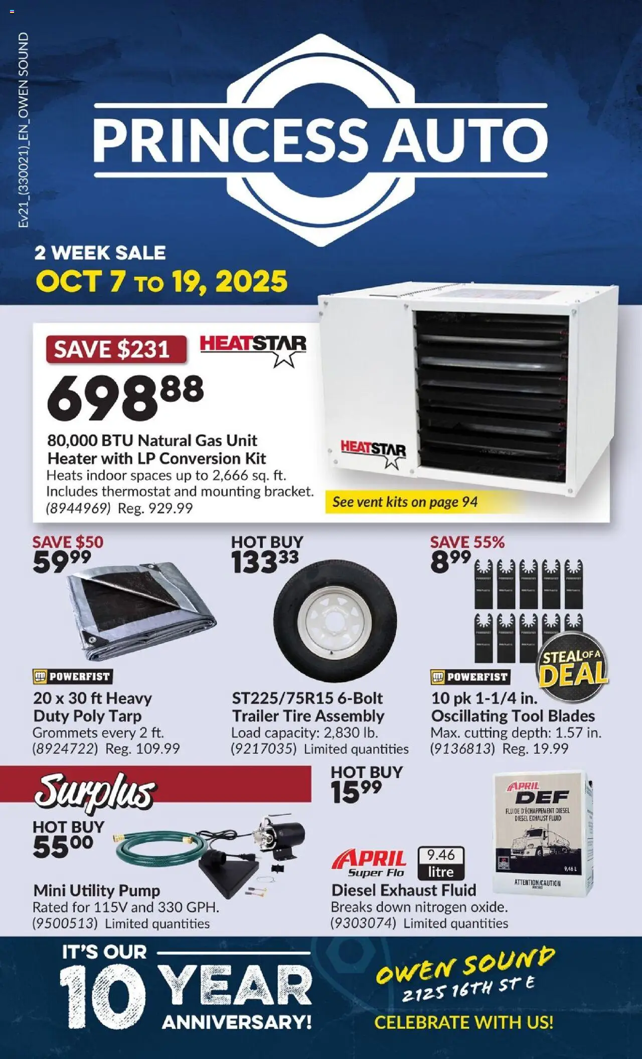 Princess Auto flyer valid from 07.10.2025 | Page: 1
